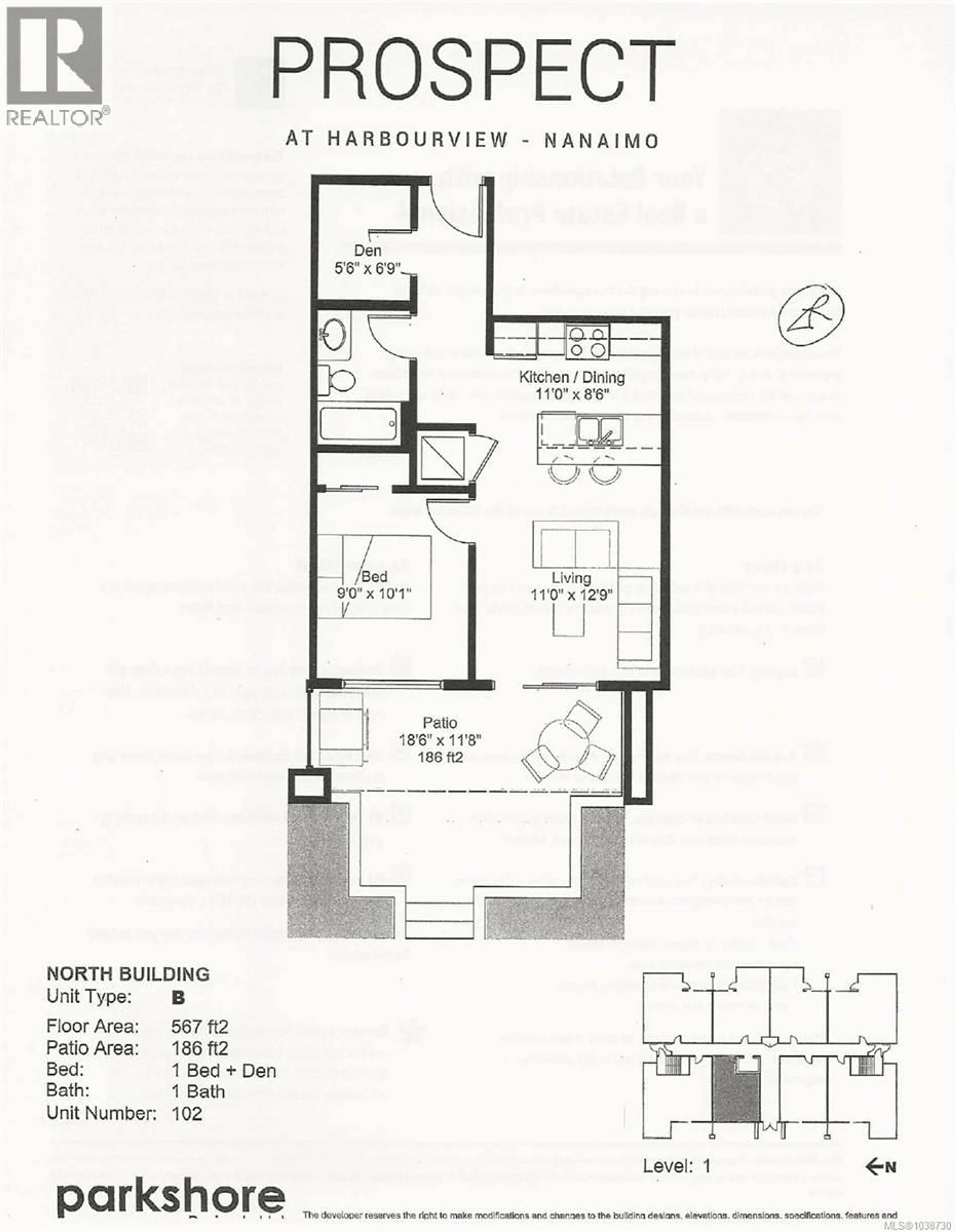 Floor plan for 102 - 135 HALIBURTON STREET, Nanaimo British Columbia V9R4V9