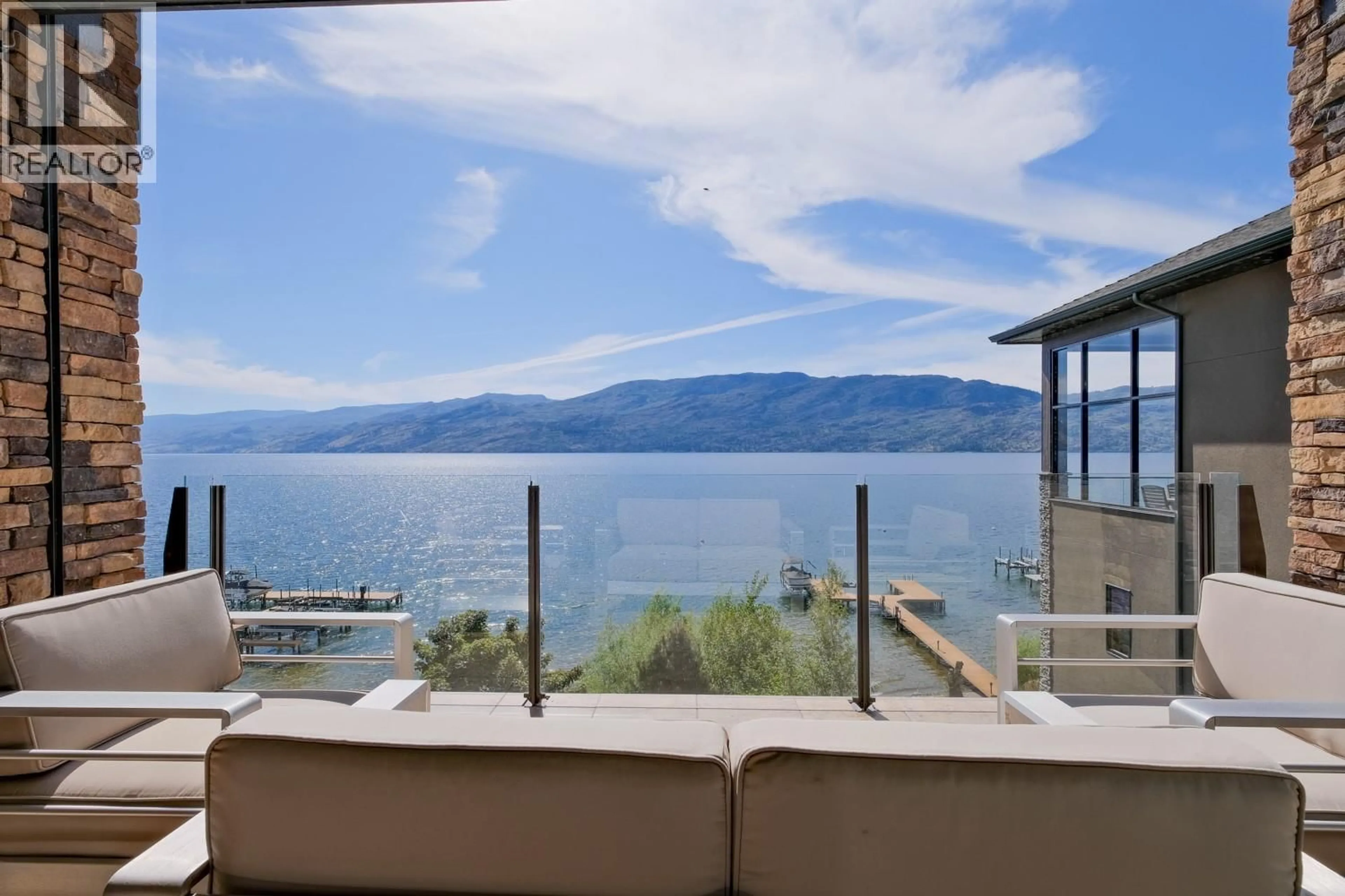 Balcony in the apartment, water/lake/river/ocean view for 1 - 5235 BUCHANAN ROAD, Peachland British Columbia V0H1X1