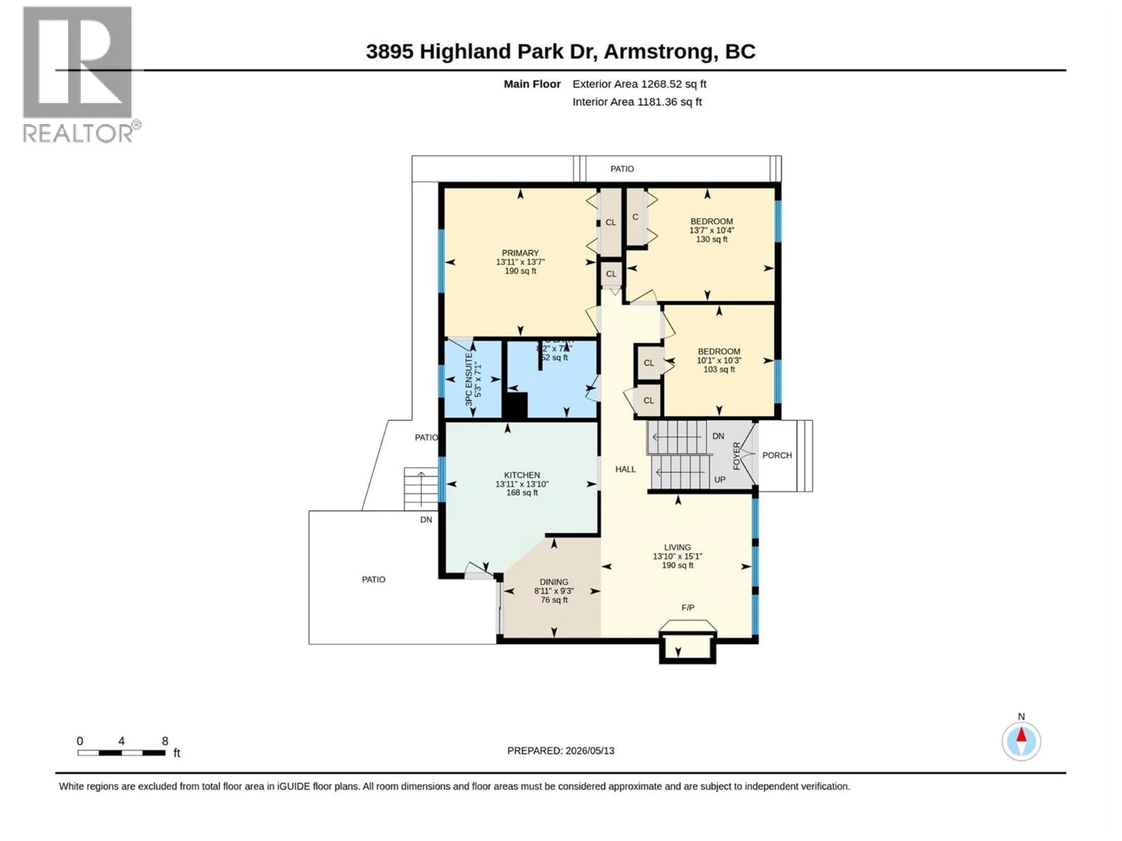 Floor plan for 3895 HIGHLAND PARK DRIVE, Armstrong British Columbia V4Y0K2
