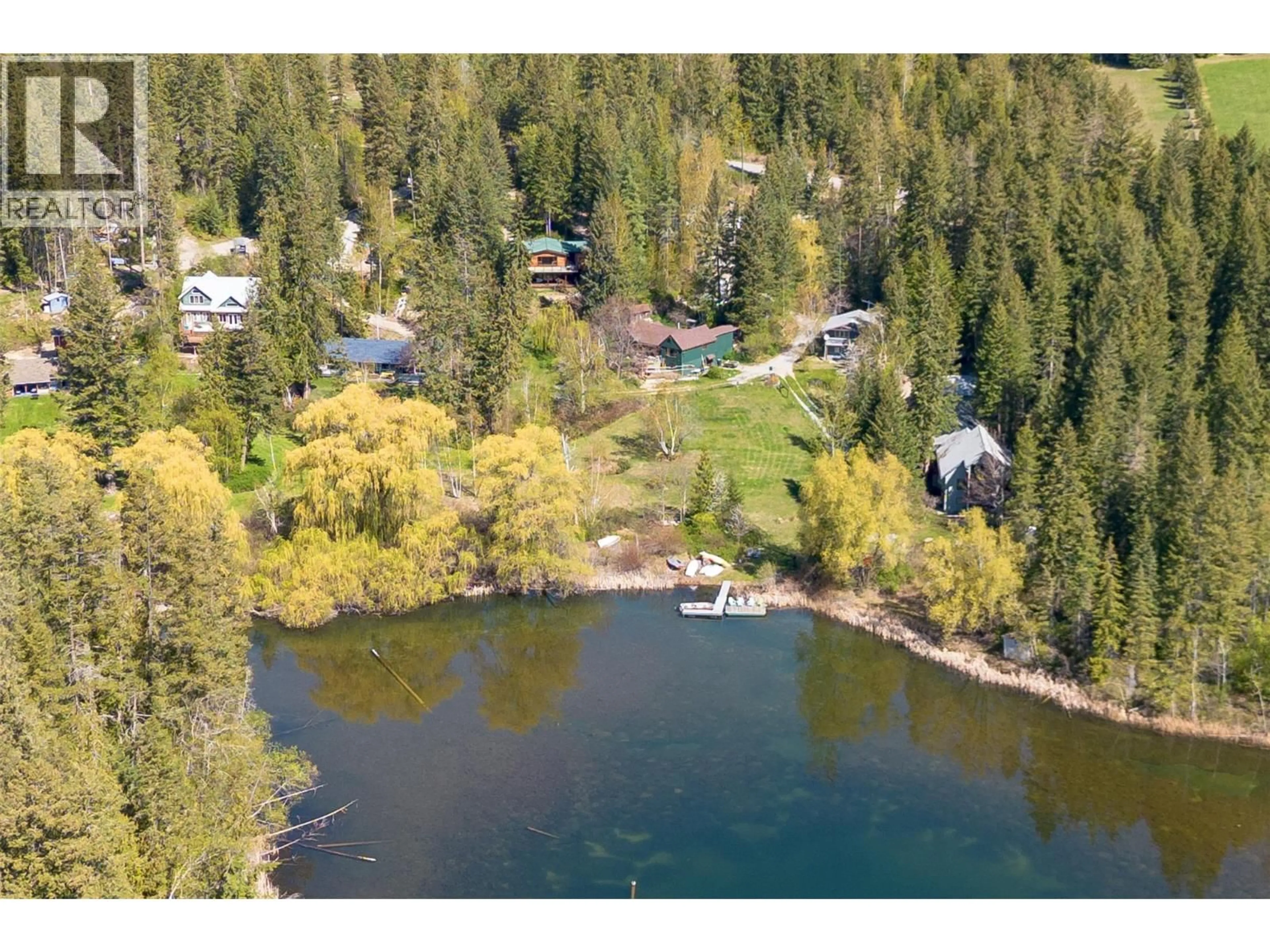 A pic from outside/outdoor area/front of a property/back of a property/a pic from drone, water/lake/river/ocean view for 781 GARDOM LAKE ROAD, Enderby British Columbia V0E1V3
