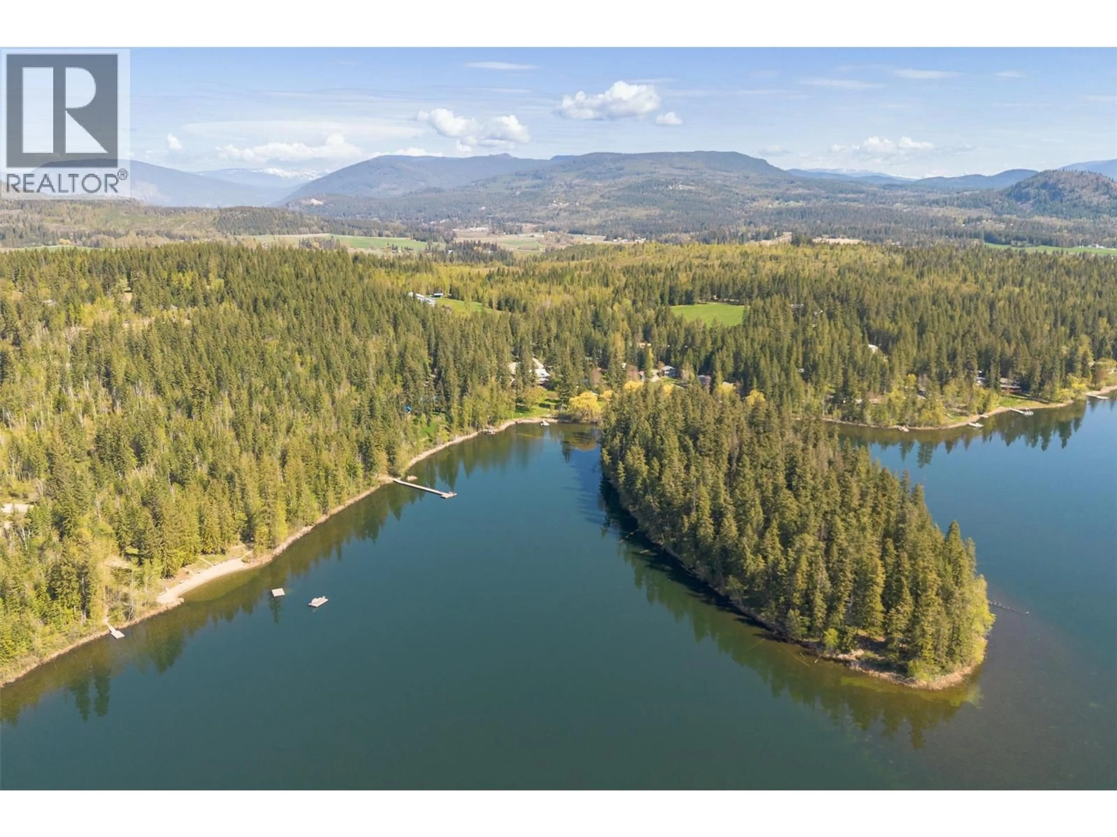 A pic from outside/outdoor area/front of a property/back of a property/a pic from drone, water/lake/river/ocean view for 781 GARDOM LAKE ROAD, Enderby British Columbia V0E1V3