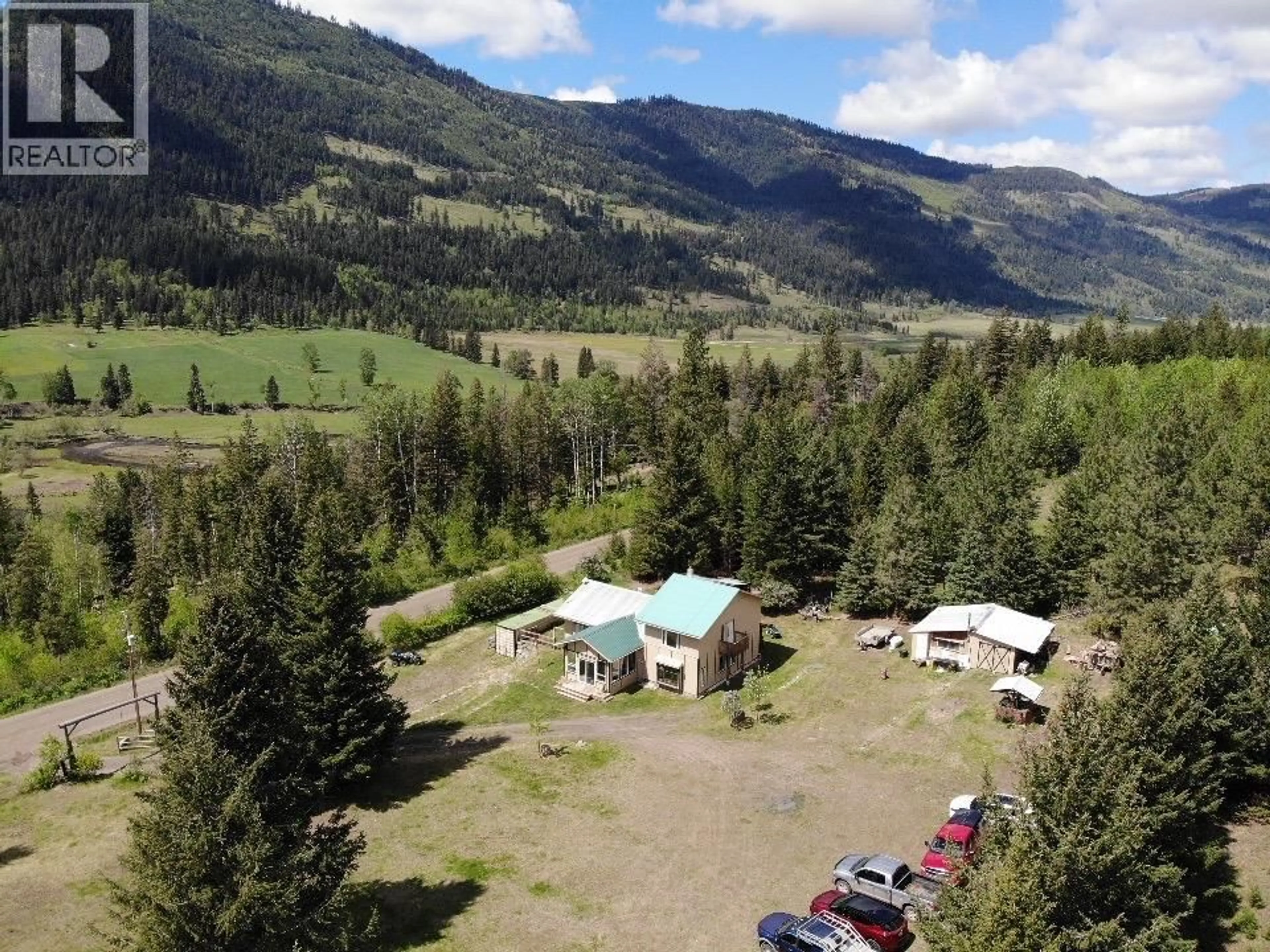 A pic from outside/outdoor area/front of a property/back of a property/a pic from drone, mountain view for 5420 HEFFLEY LOUIS CREEK ROAD, Kamloops British Columbia V0E1Z0
