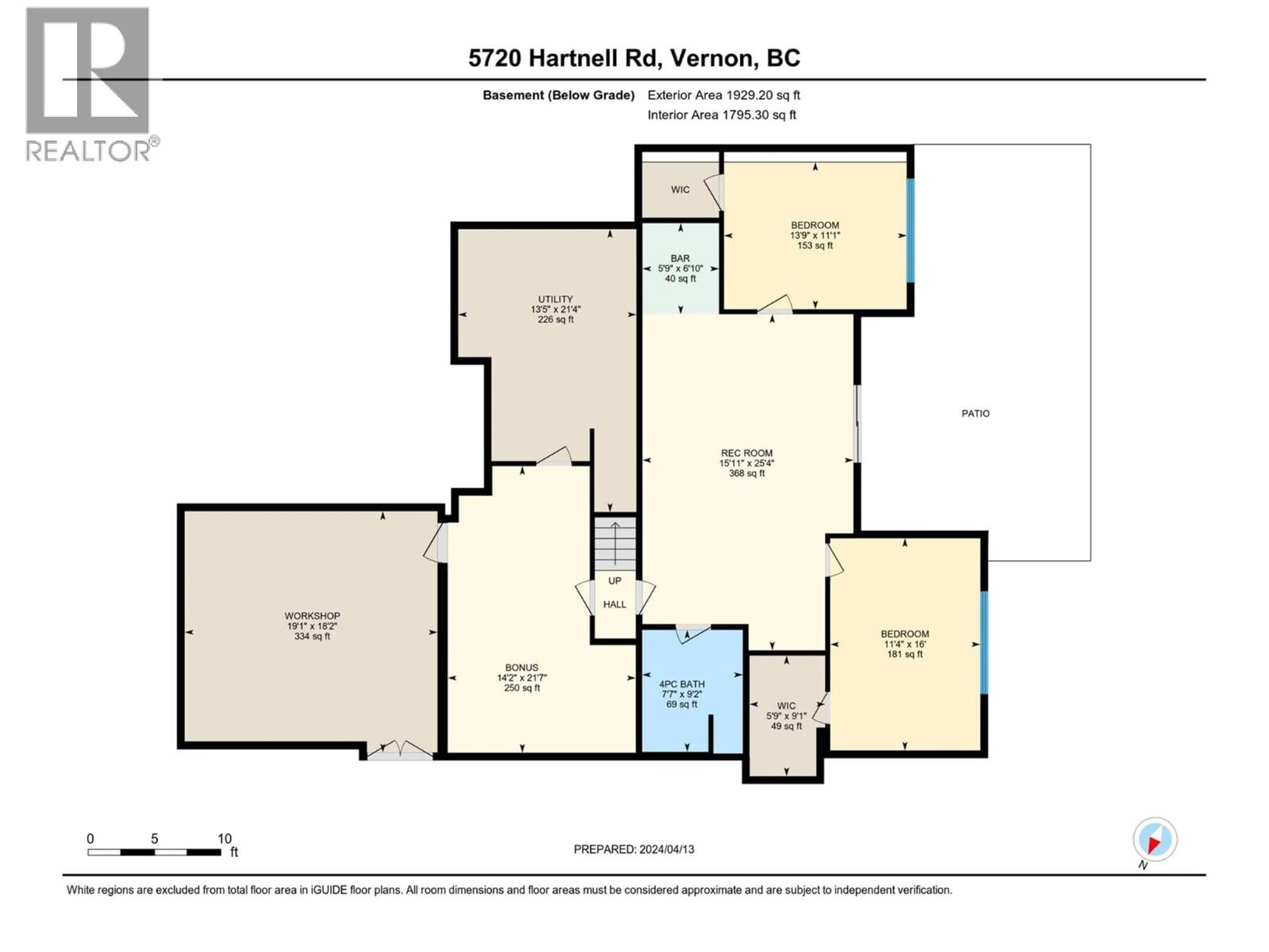 Floor plan for 5720 HARTNELL ROAD, Vernon British Columbia V1B3J5