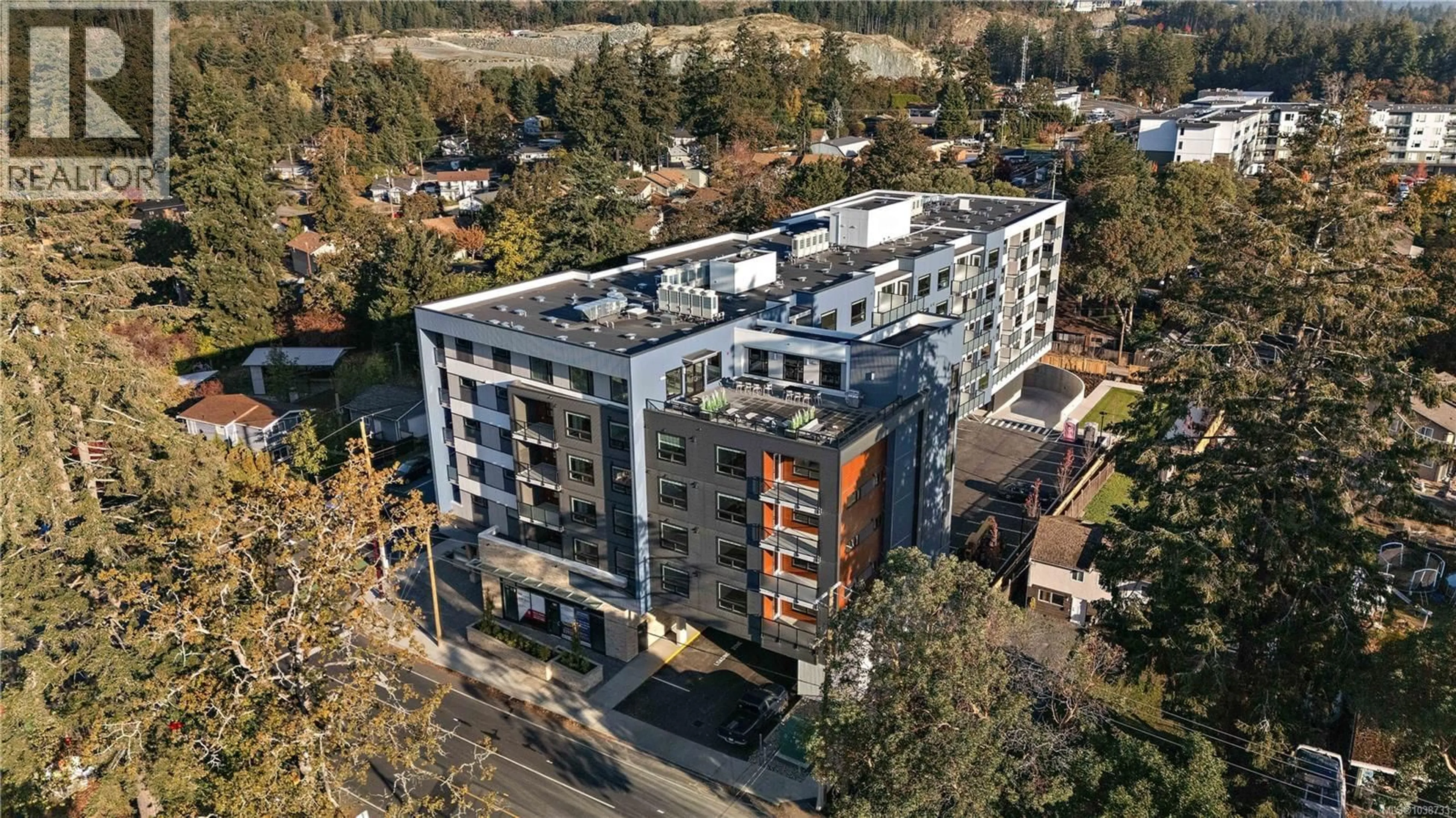 A pic from outside/outdoor area/front of a property/back of a property/a pic from drone, building for 213 - 2881 LEIGH ROAD, Langford British Columbia V9B4G5