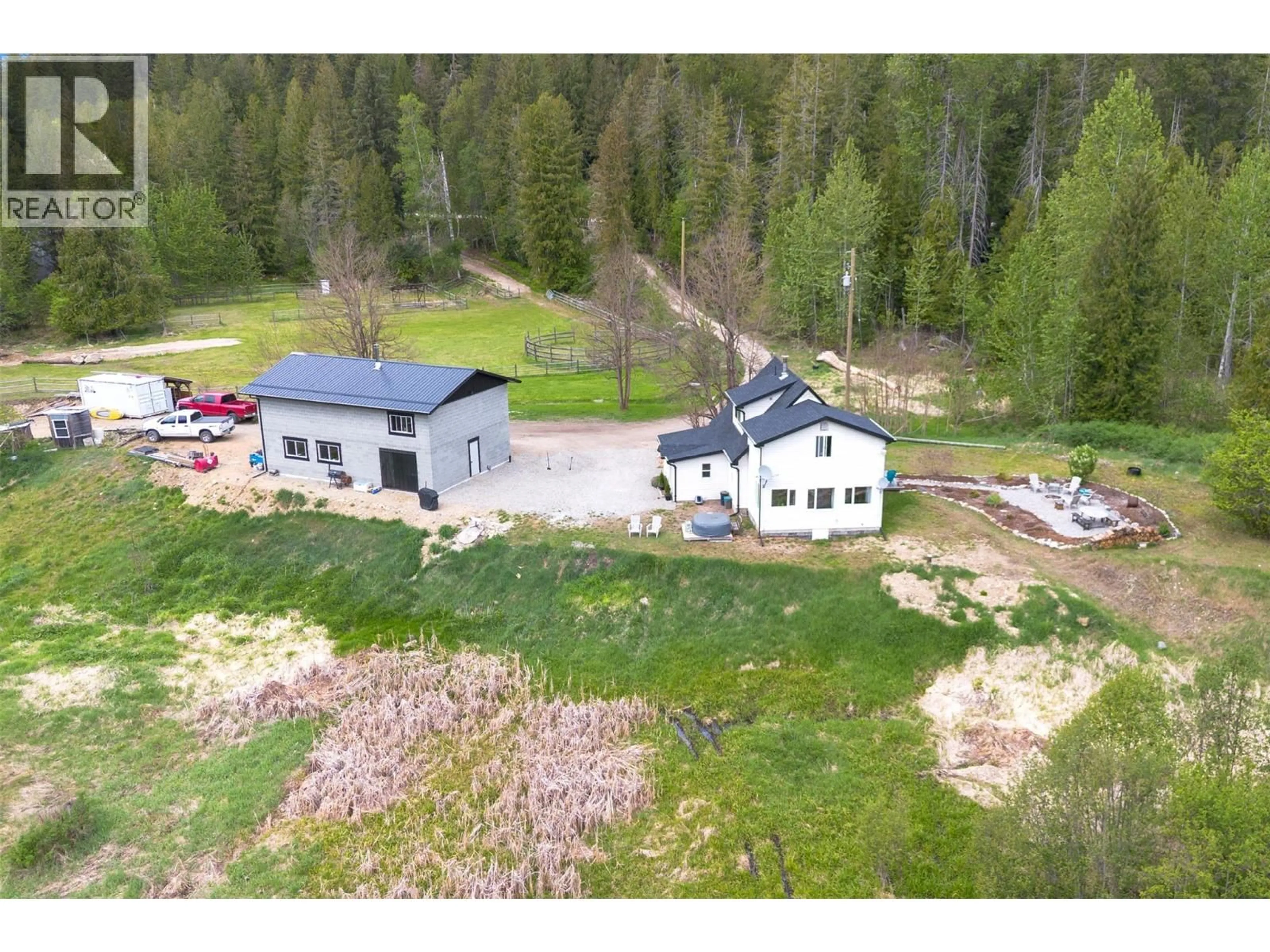 A pic from outside/outdoor area/front of a property/back of a property/a pic from drone, unknown for 2904 ENDERBY MABEL LAKE ROAD, Enderby British Columbia V0E1V5