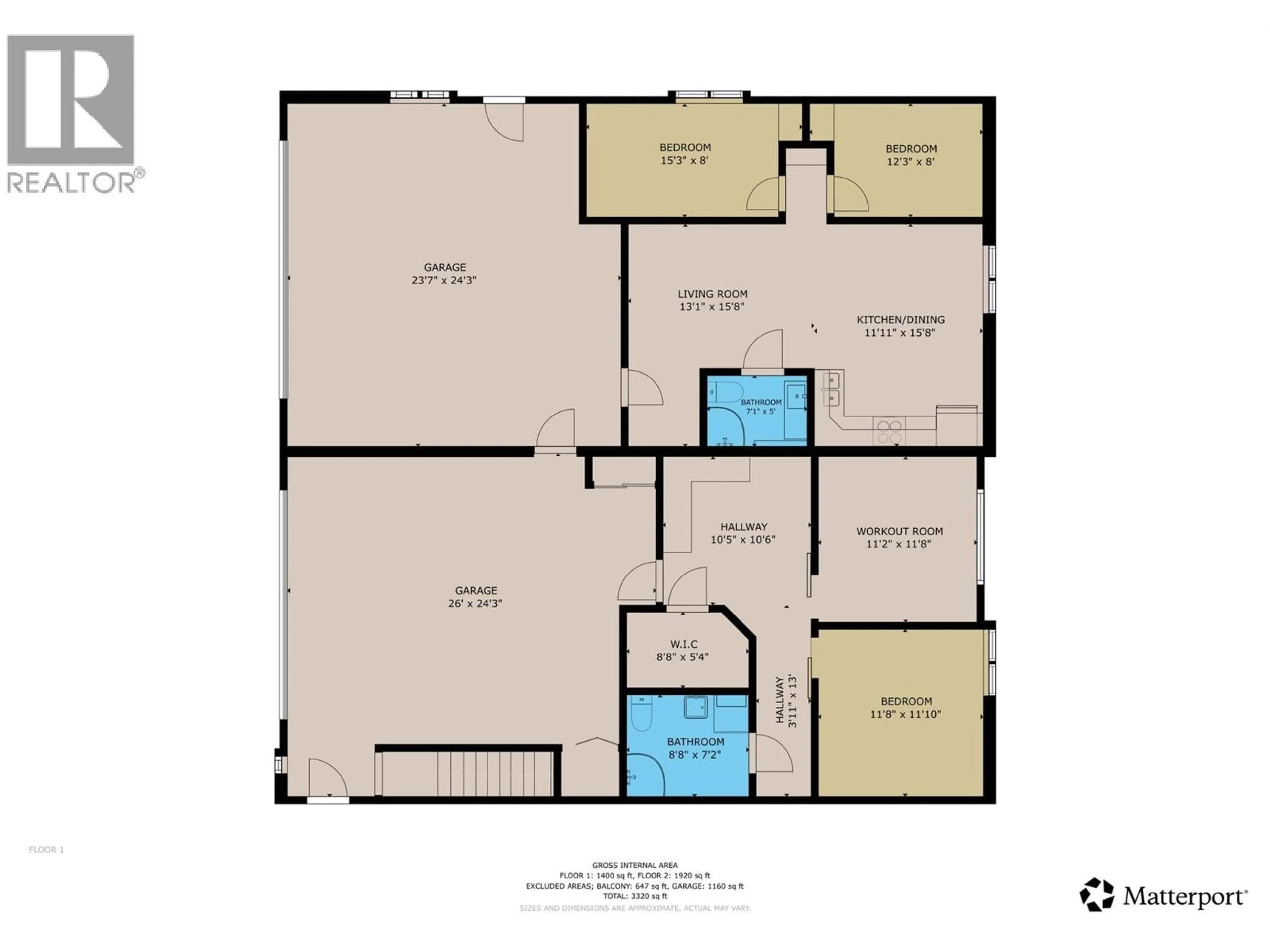 Floor plan for 2325 KING STREET NORTHWEST, Cranbrook British Columbia V1C6S7