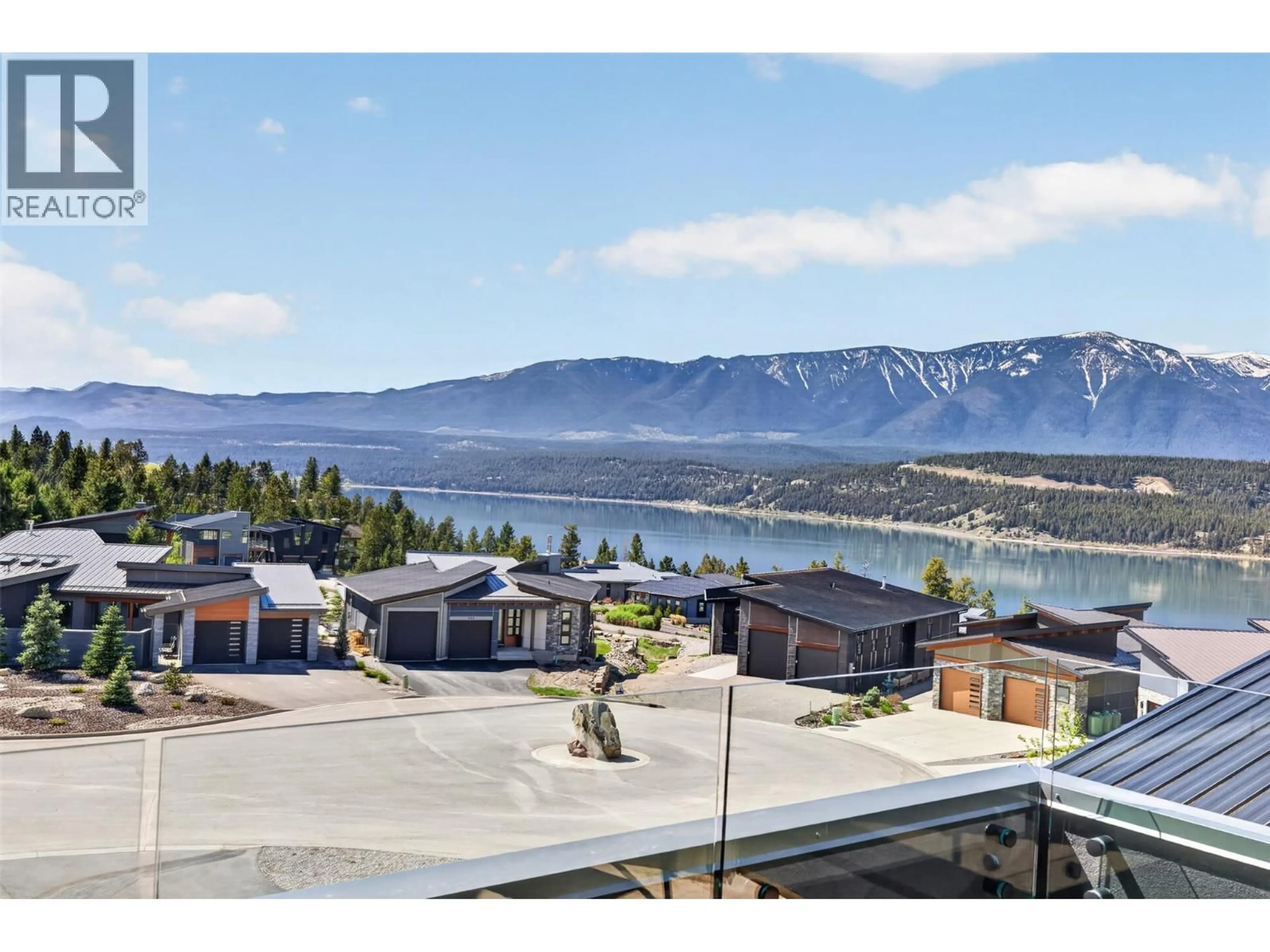 A pic from outside/outdoor area/front of a property/back of a property/a pic from drone, water/lake/river/ocean view for 856 ANTLER RIDGE ROAD, Invermere British Columbia V0A1K3