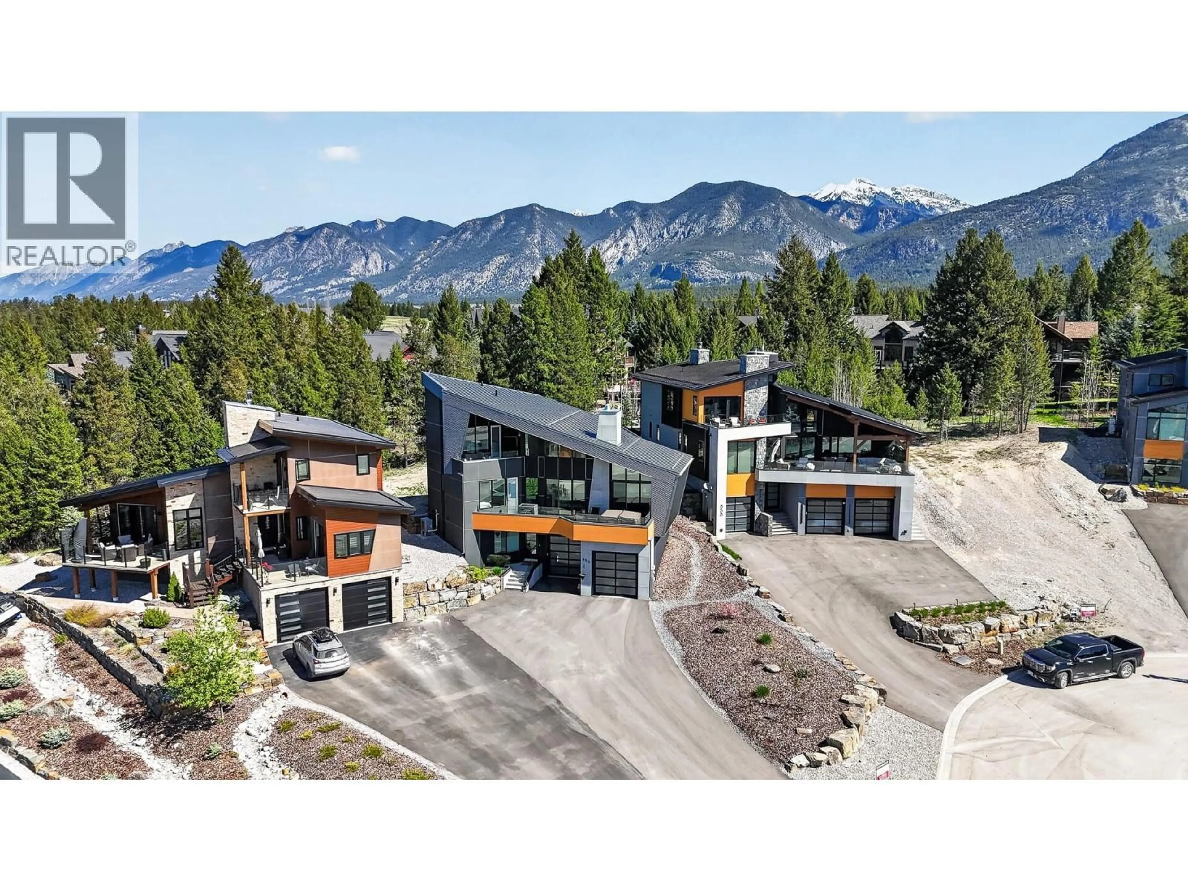 A pic from outside/outdoor area/front of a property/back of a property/a pic from drone, mountain view for 856 ANTLER RIDGE ROAD, Invermere British Columbia V0A1K3