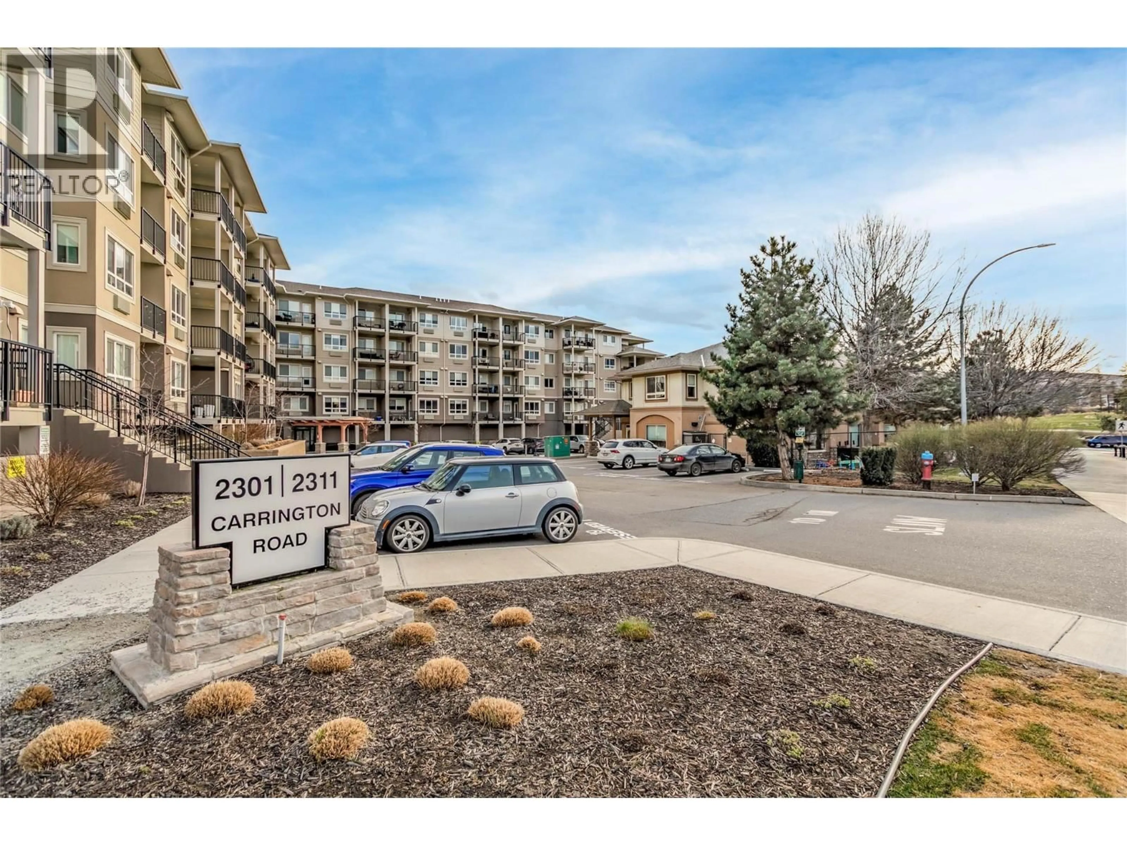 A pic from outside/outdoor area/front of a property/back of a property/a pic from drone, mountain view for 318 - 2301 CARRINGTON ROAD, West Kelowna British Columbia V2S6R2
