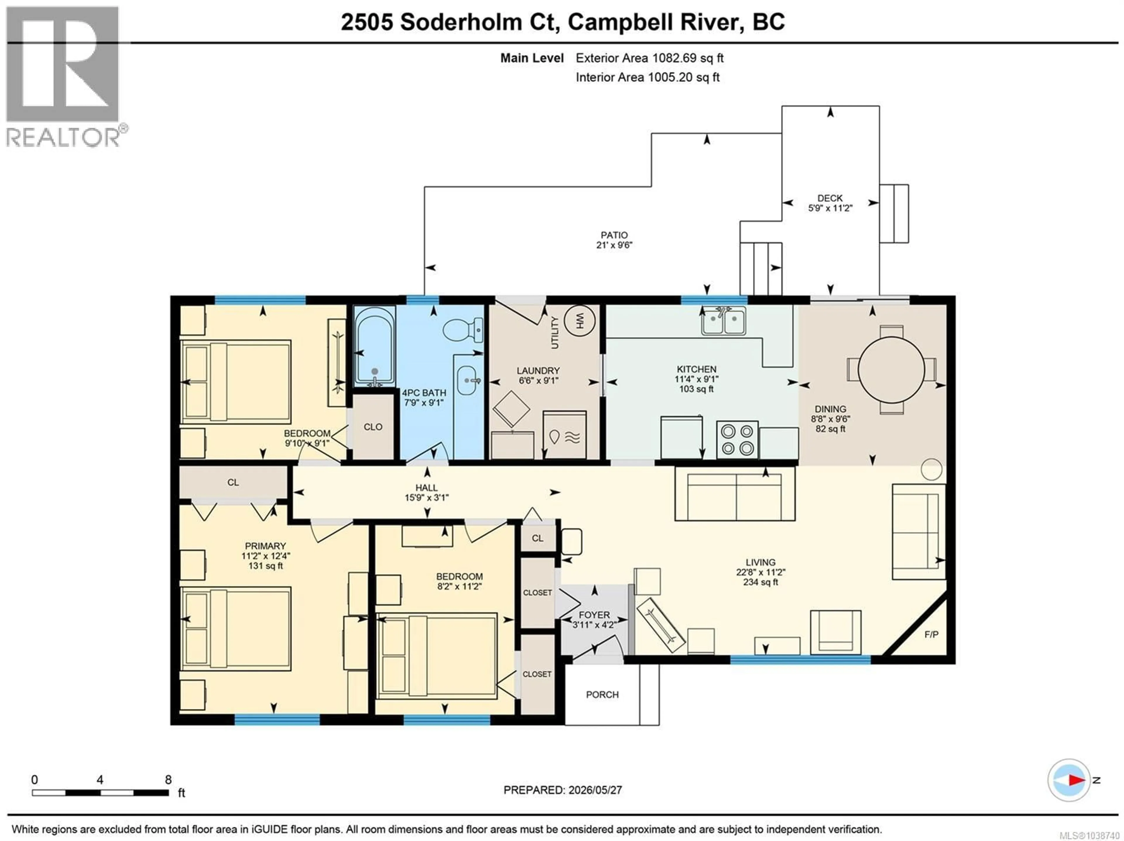 Floor plan for 2505 SODERHOLM COURT, Campbell River British Columbia V9W8E3