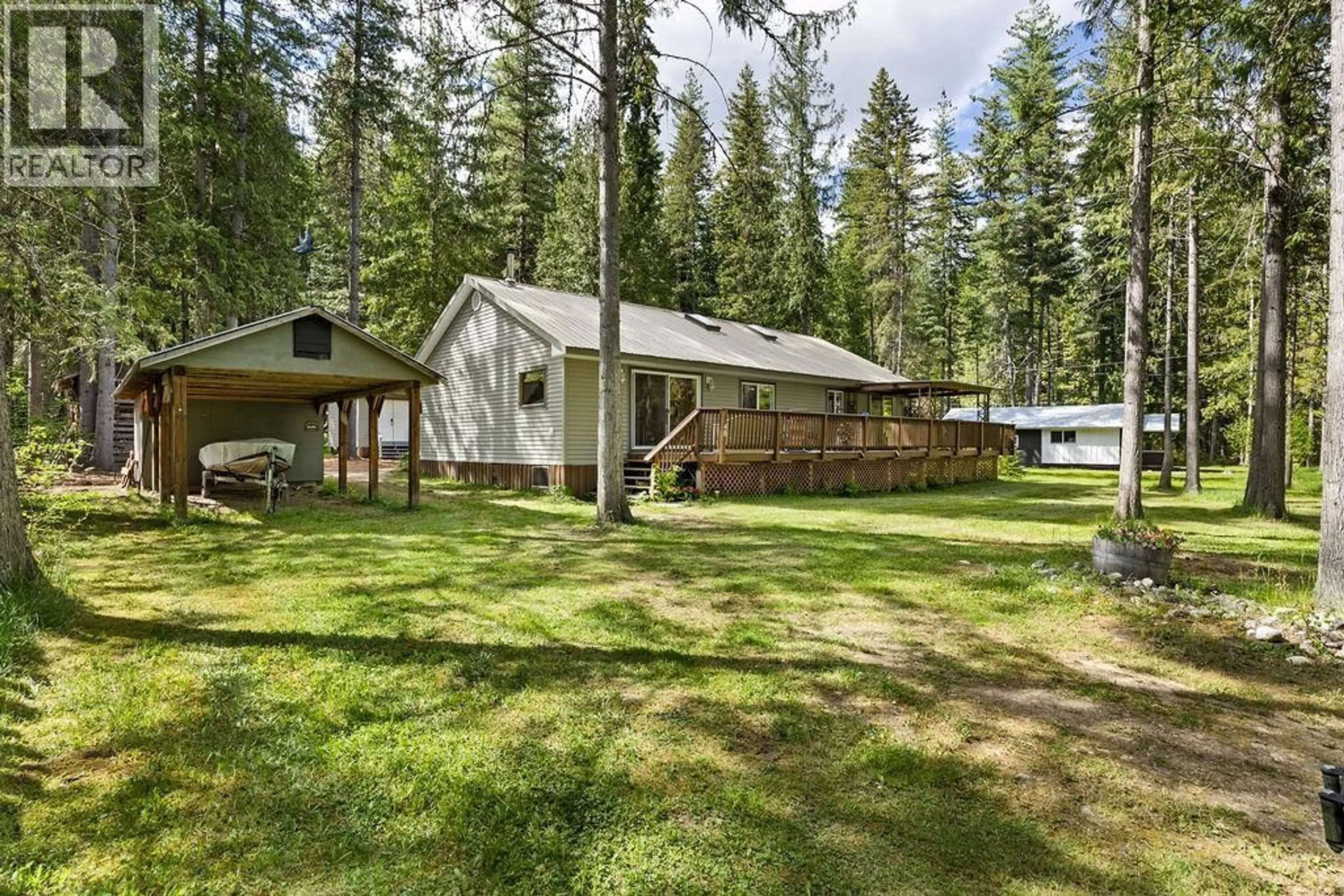 A pic from outside/outdoor area/front of a property/back of a property/a pic from drone, forest/trees view for 48 MABEL LAKE SUBDIVISION ROAD, Mabel Lake British Columbia V0E1V5