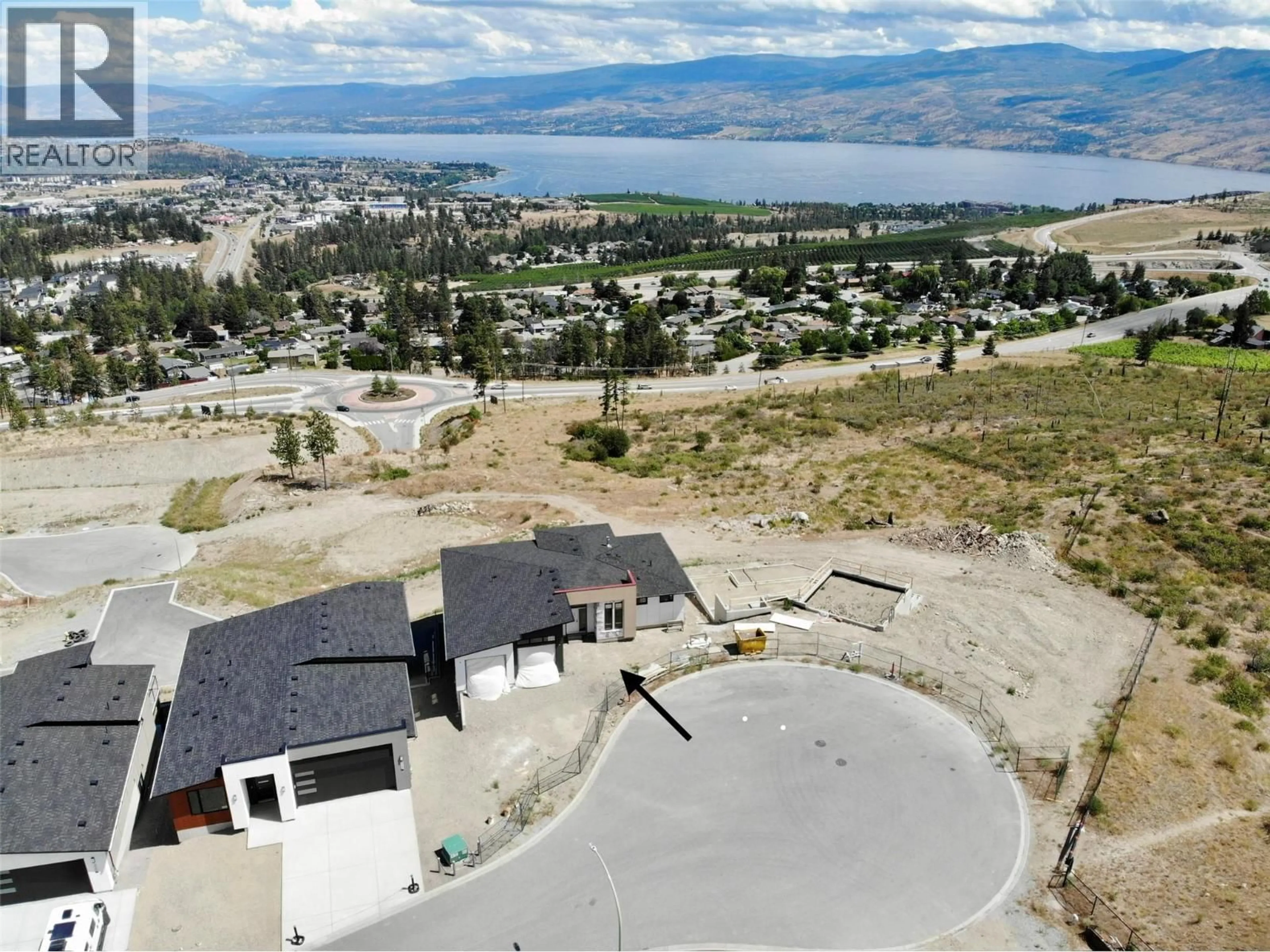 A pic from outside/outdoor area/front of a property/back of a property/a pic from drone, water/lake/river/ocean view for 3769 DAVIDSON COURT, West Kelowna British Columbia V4T0B1