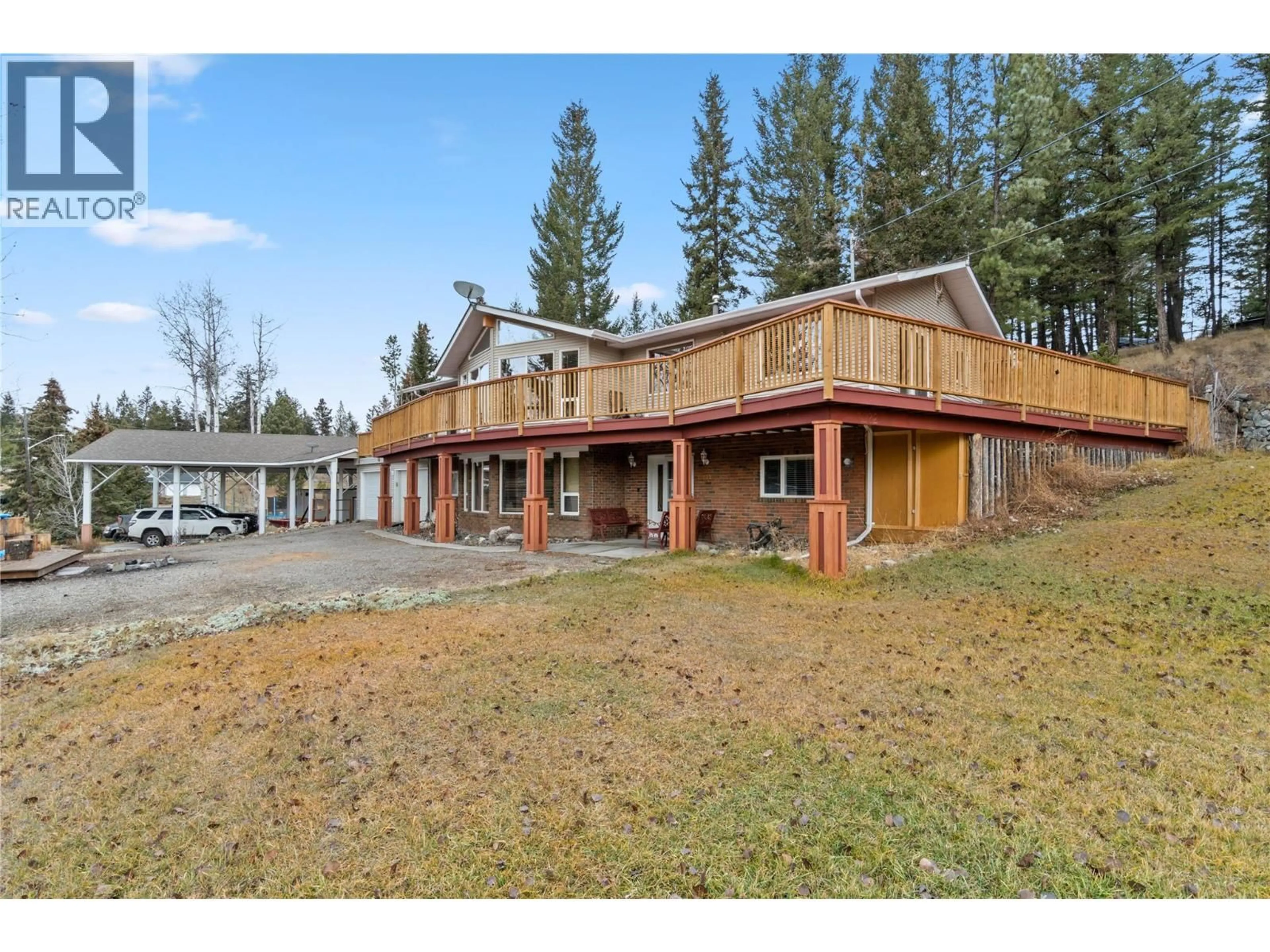 A pic from outside/outdoor area/front of a property/back of a property/a pic from drone, unknown for 222 THRISSEL PLACE, Logan Lake British Columbia V0K1W0