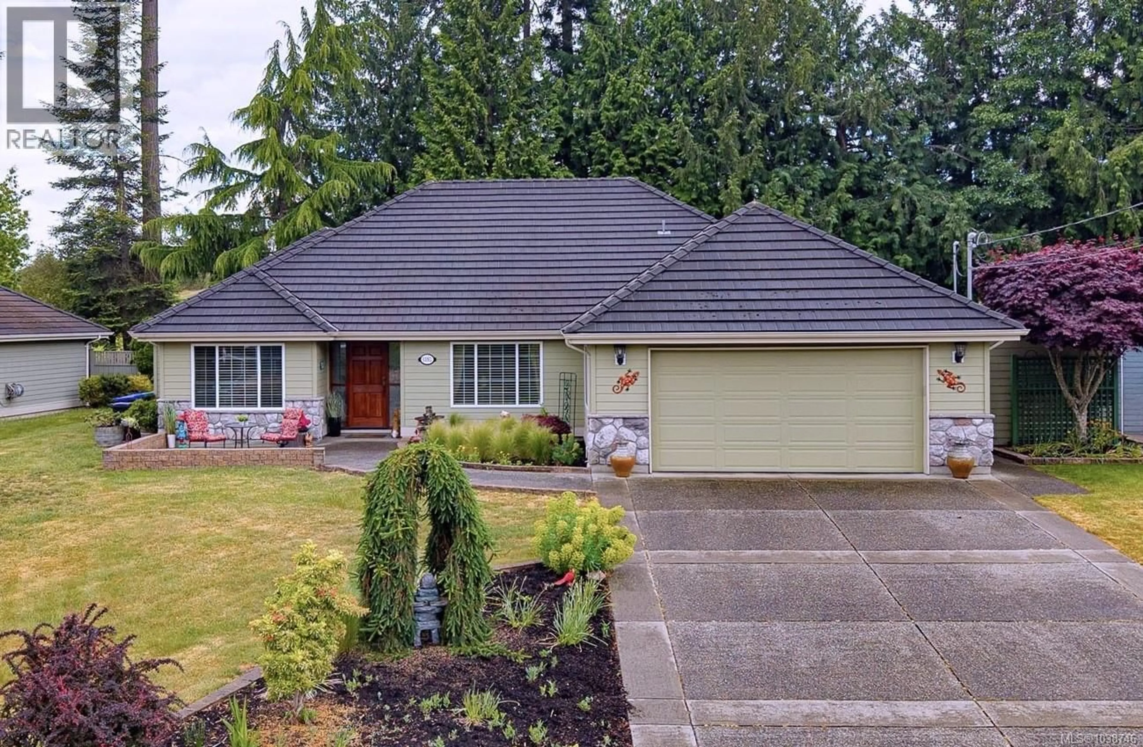 Home with vinyl exterior material, street for 1182 ROBERTON BOULEVARD, French Creek British Columbia V9P2K6