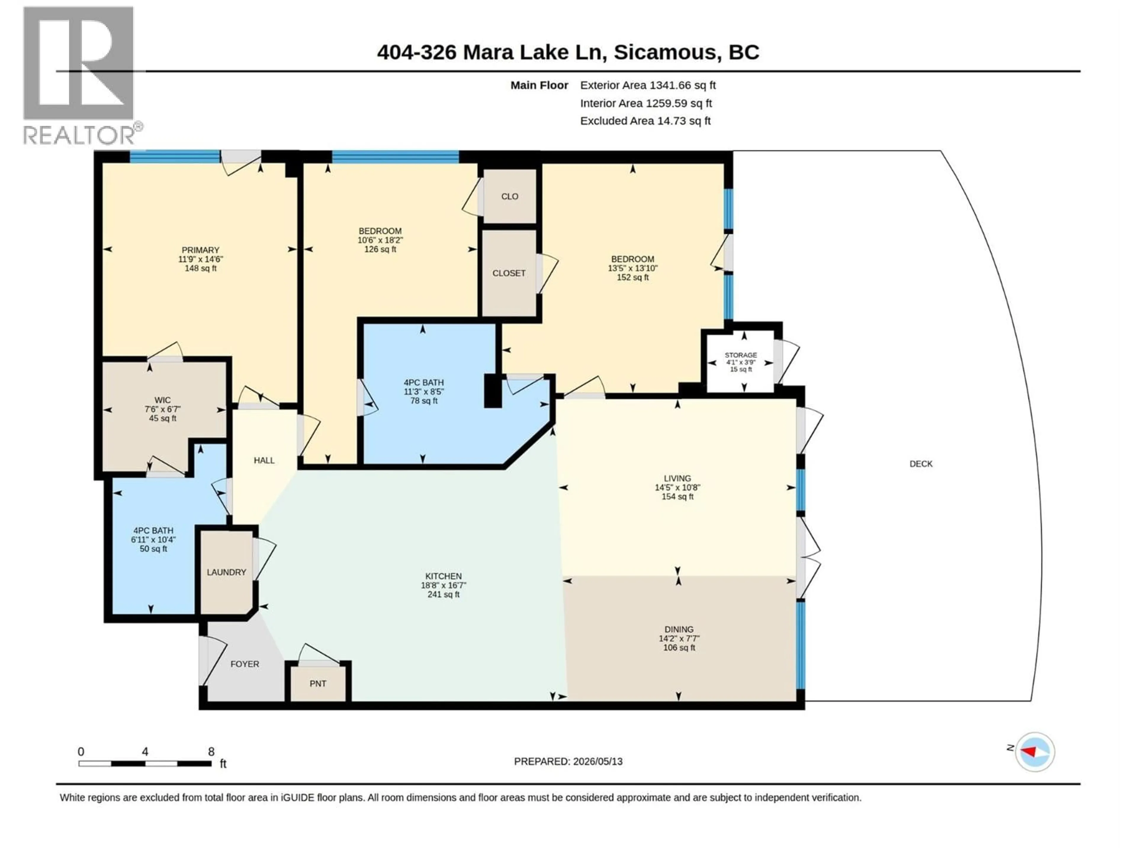 Floor plan for 404 - 326 MARA LAKE LANE, Sicamous British Columbia V0E2V1