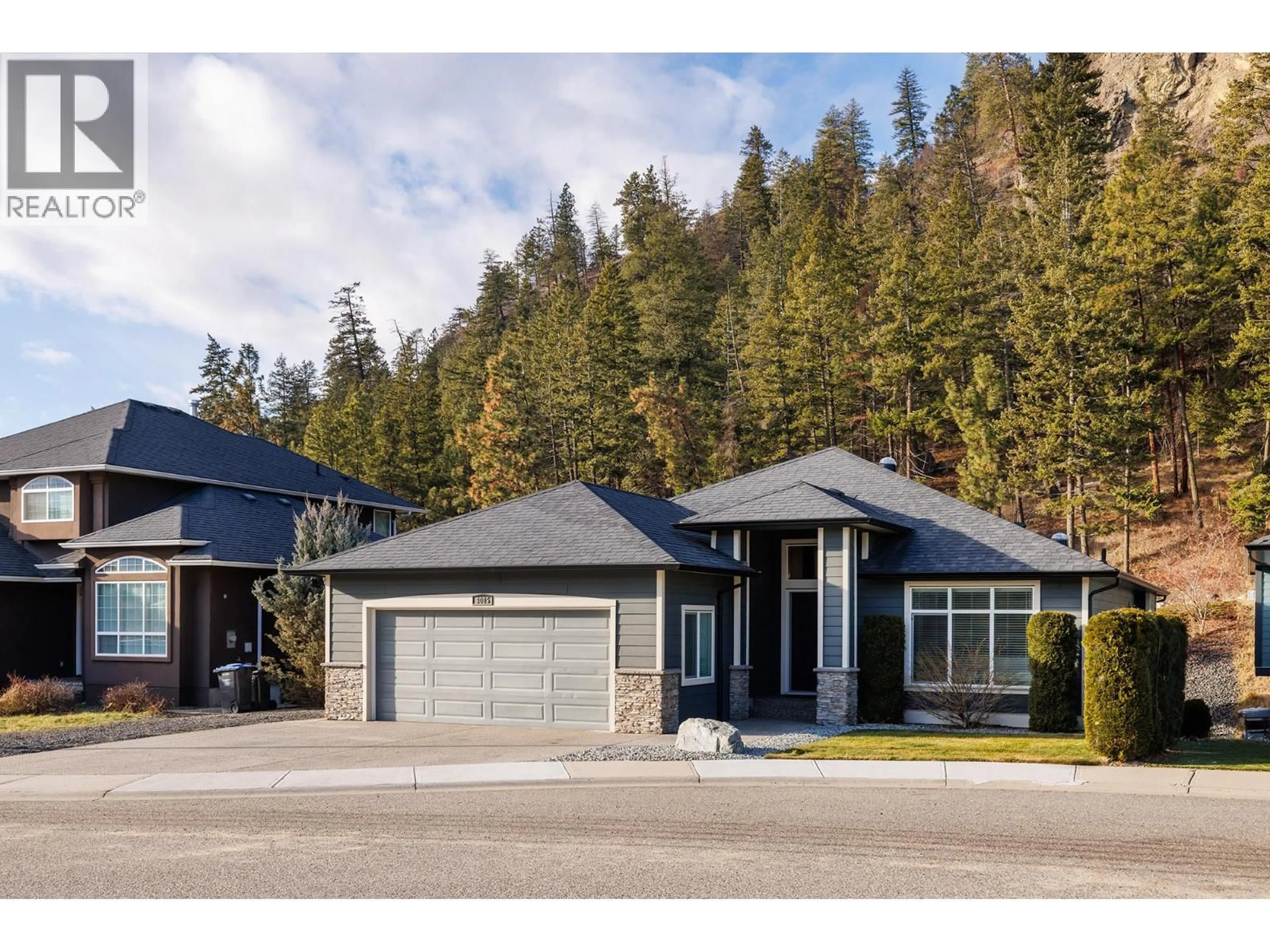 Home with brick exterior material, street for 3085 LAKEVIEW COVE ROAD, West Kelowna British Columbia V1Z3P6