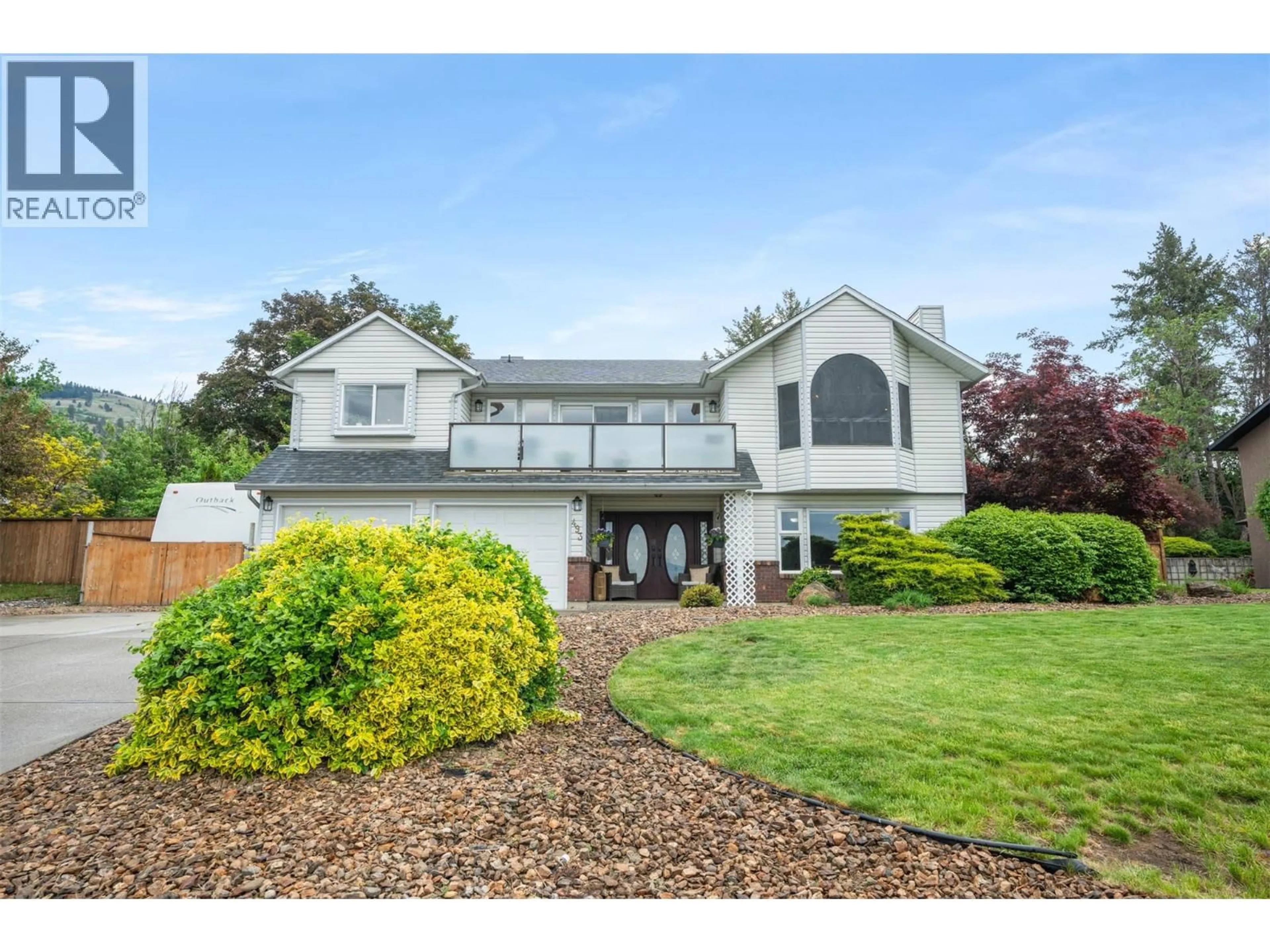 Home with vinyl exterior material, unknown for 493 TERRACE DRIVE, Coldstream British Columbia V1B2W9