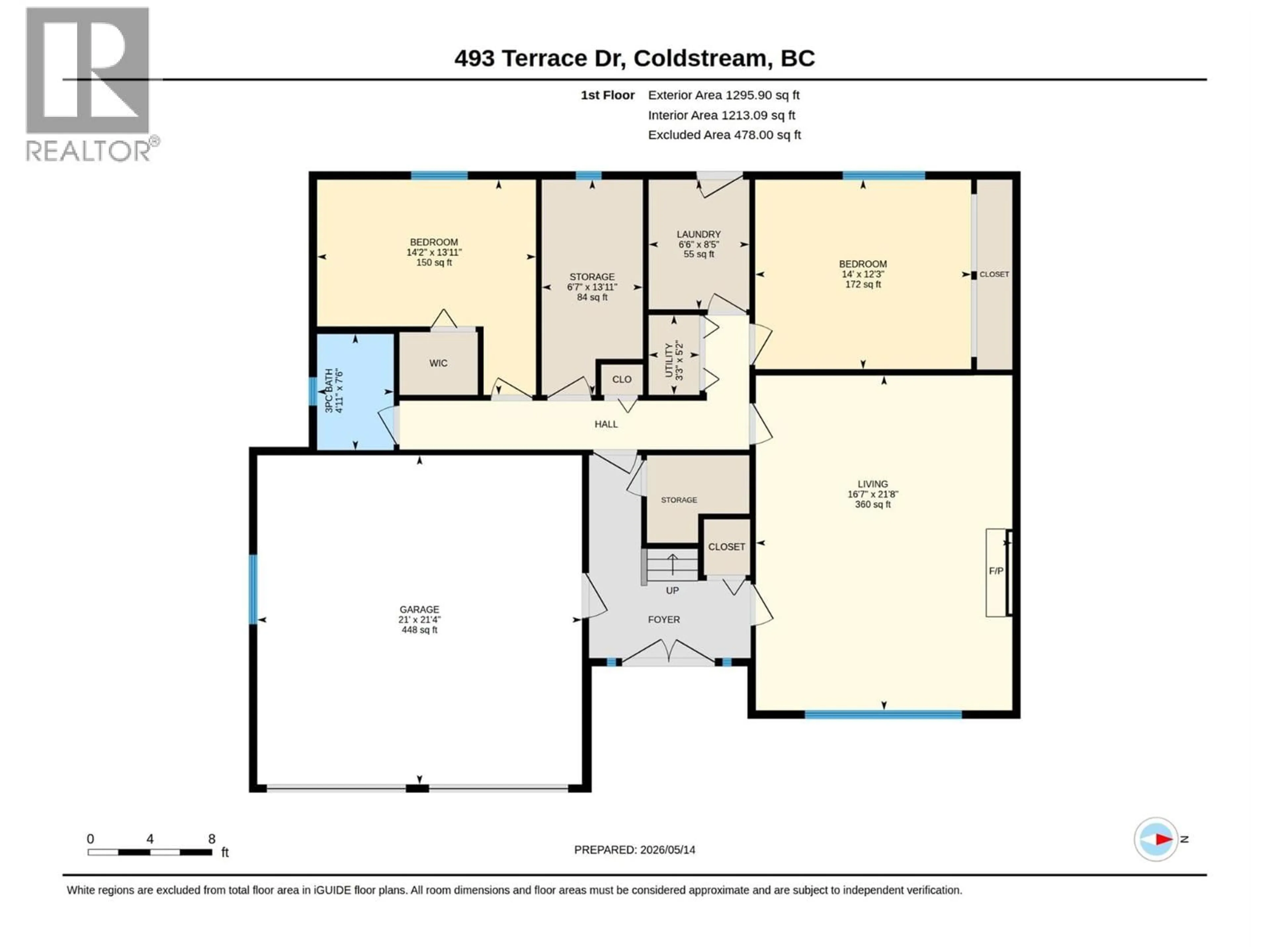 Floor plan for 493 TERRACE DRIVE, Coldstream British Columbia V1B2W9
