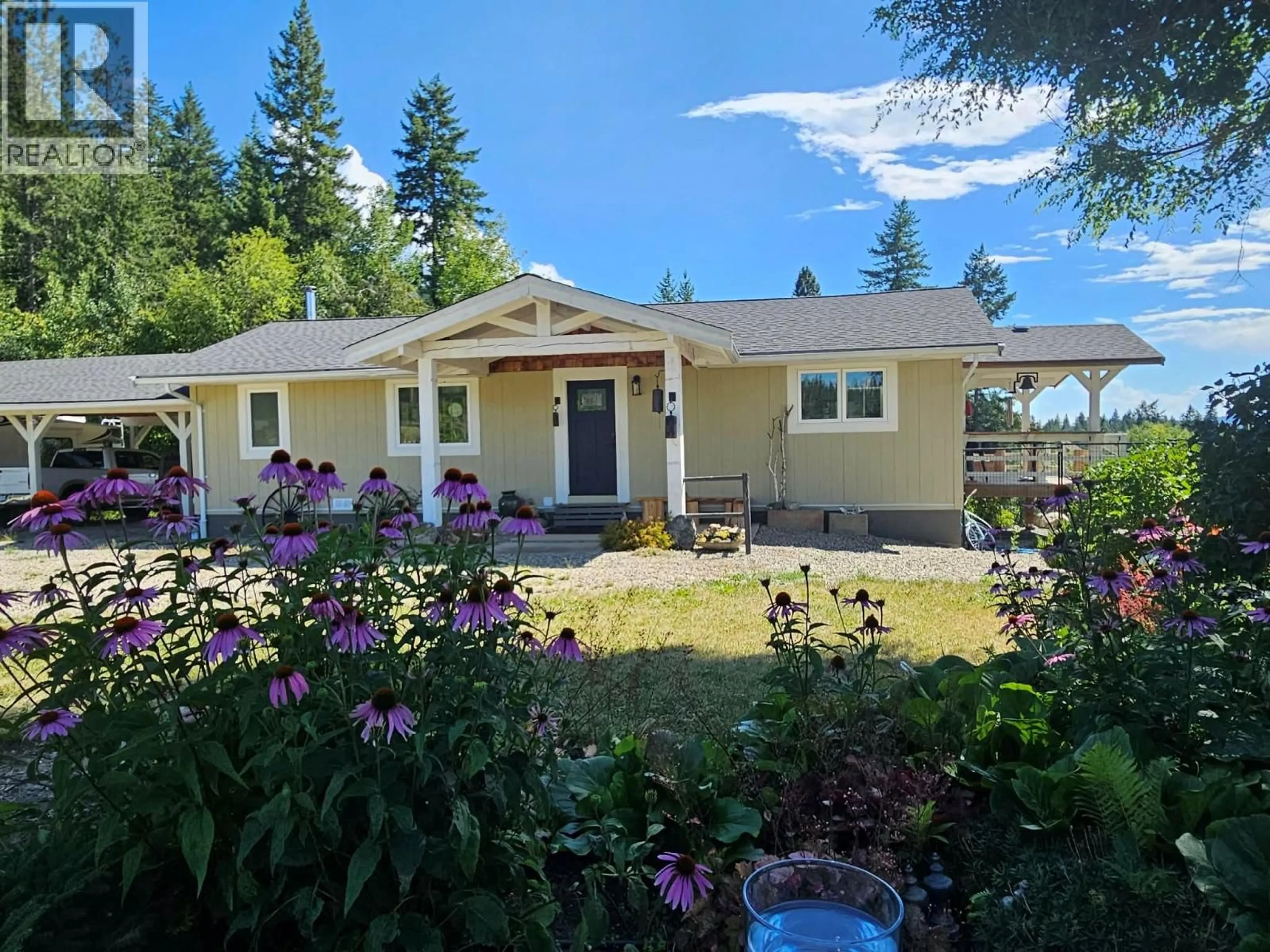 A pic from outside/outdoor area/front of a property/back of a property/a pic from drone, water/lake/river/ocean view for 270 BRASH-ALLEN ROAD, Enderby British Columbia V0E1V4