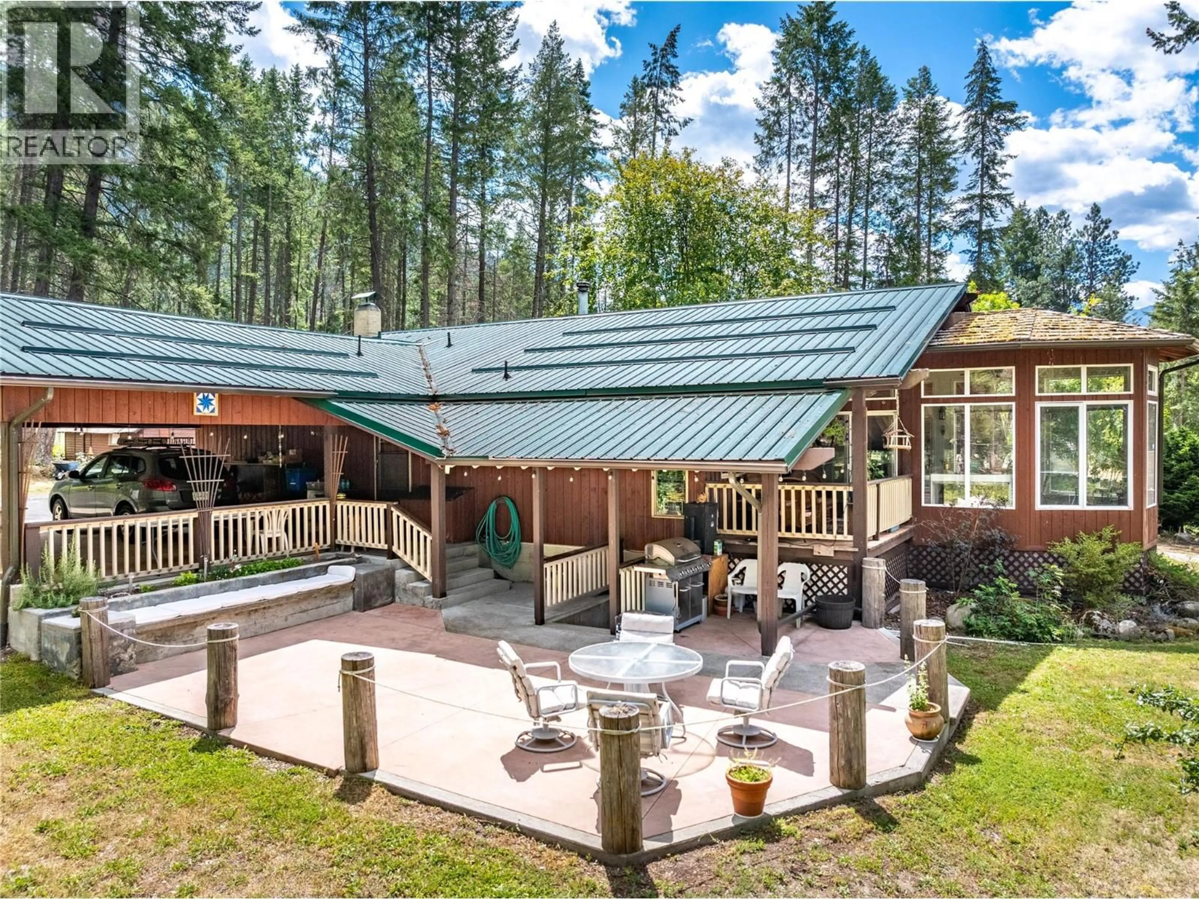 Patio, forest/trees view for 10865 SANCA PARK ROAD, Sanca British Columbia V0B1A2