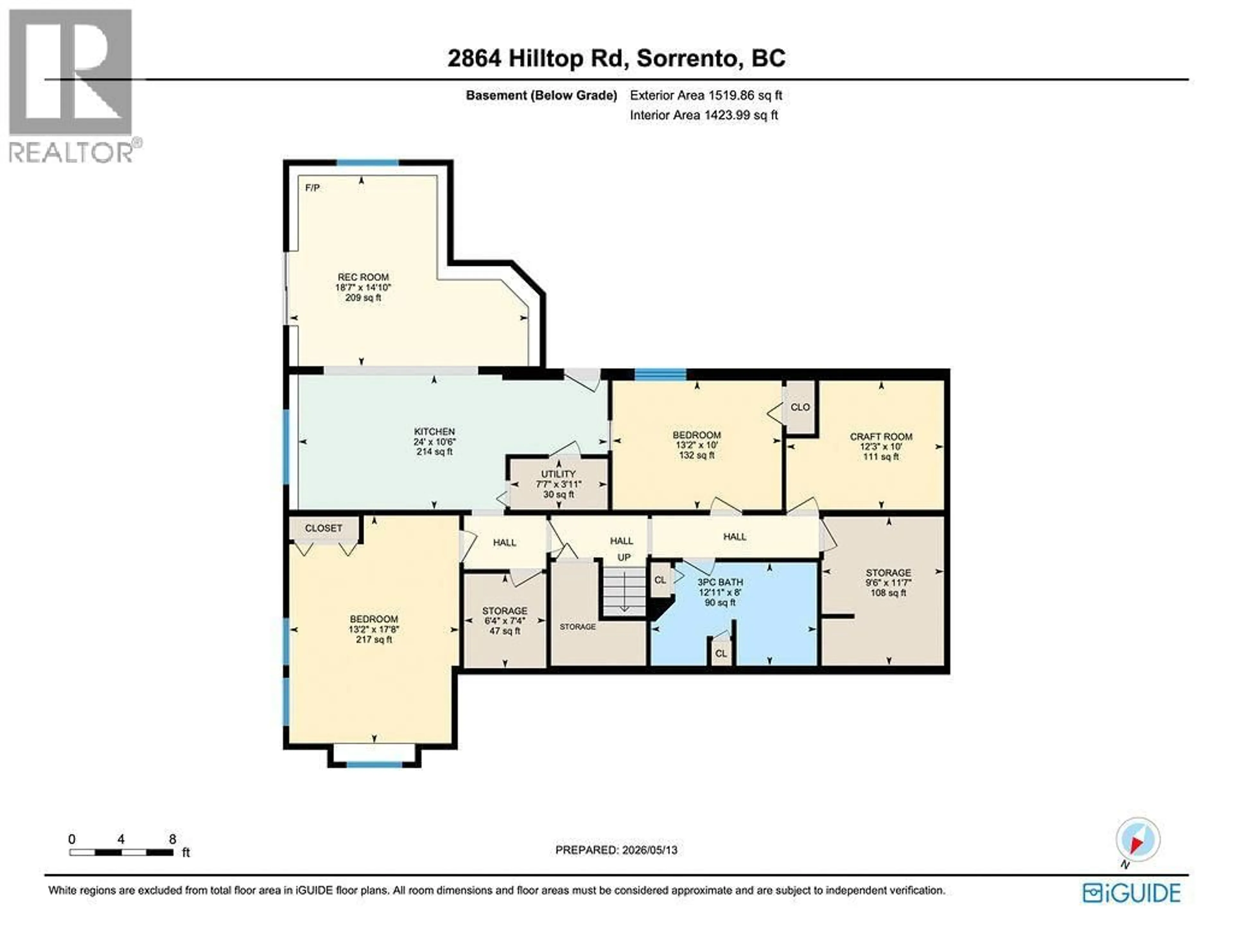 Floor plan for 2864 HILLTOP ROAD, Sorrento British Columbia V0E2W1