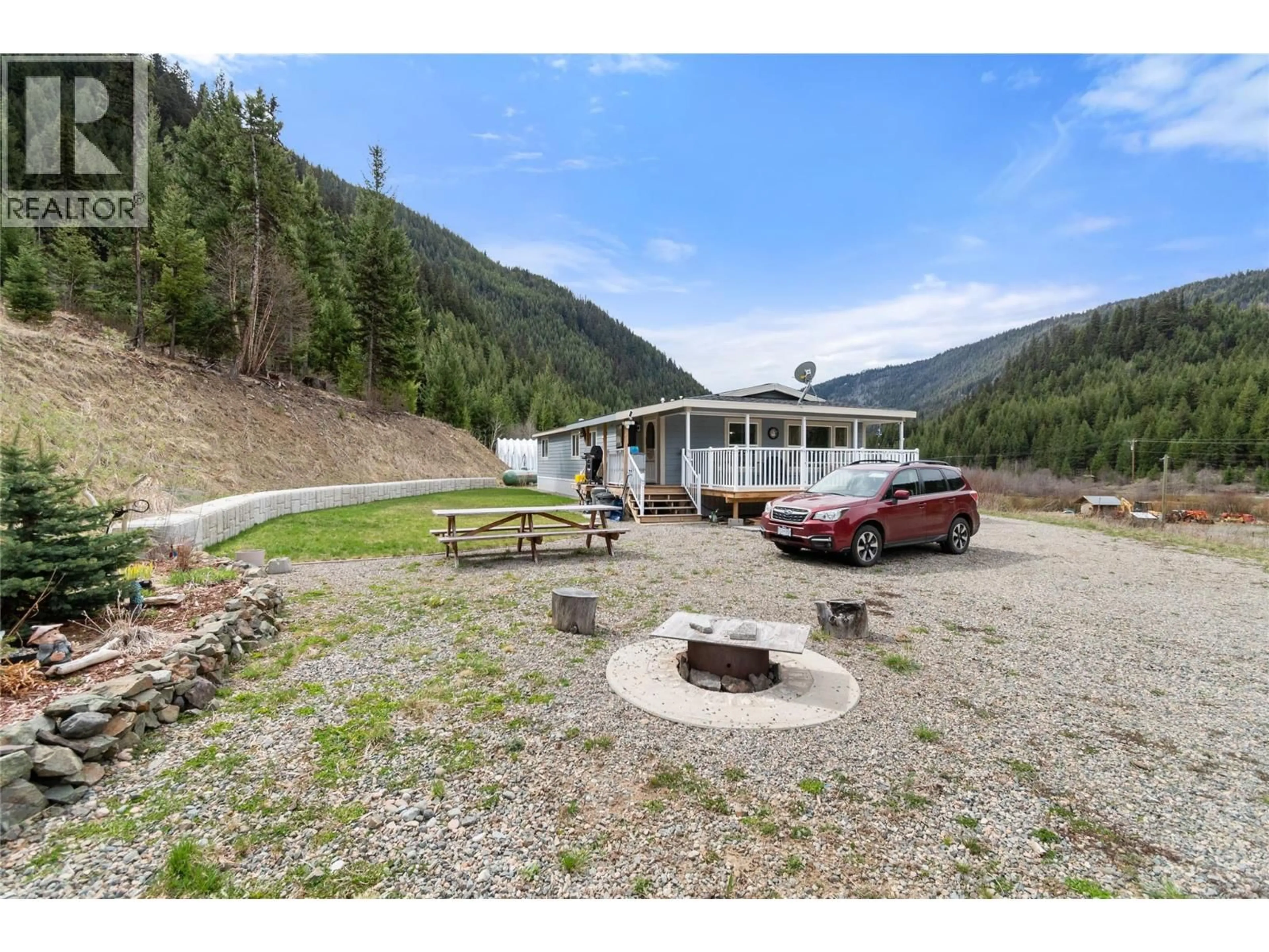 A pic from outside/outdoor area/front of a property/back of a property/a pic from drone, water/lake/river/ocean view for 3600 SUMMERS CREEK ROAD, Princeton British Columbia V0X1W0