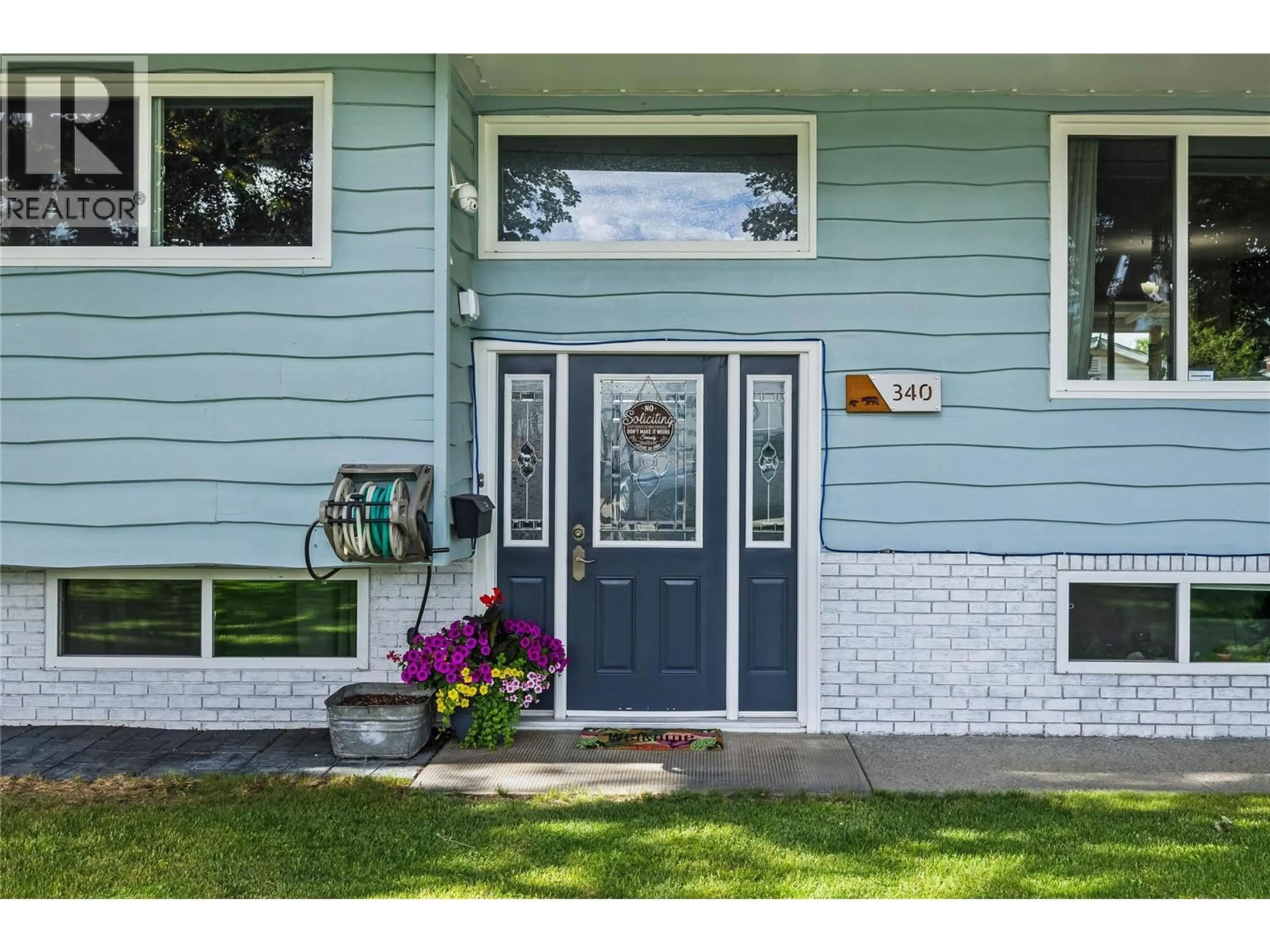 Home with vinyl exterior material, street for 340 ADVENTURE ROAD, Kelowna British Columbia V1X1N4