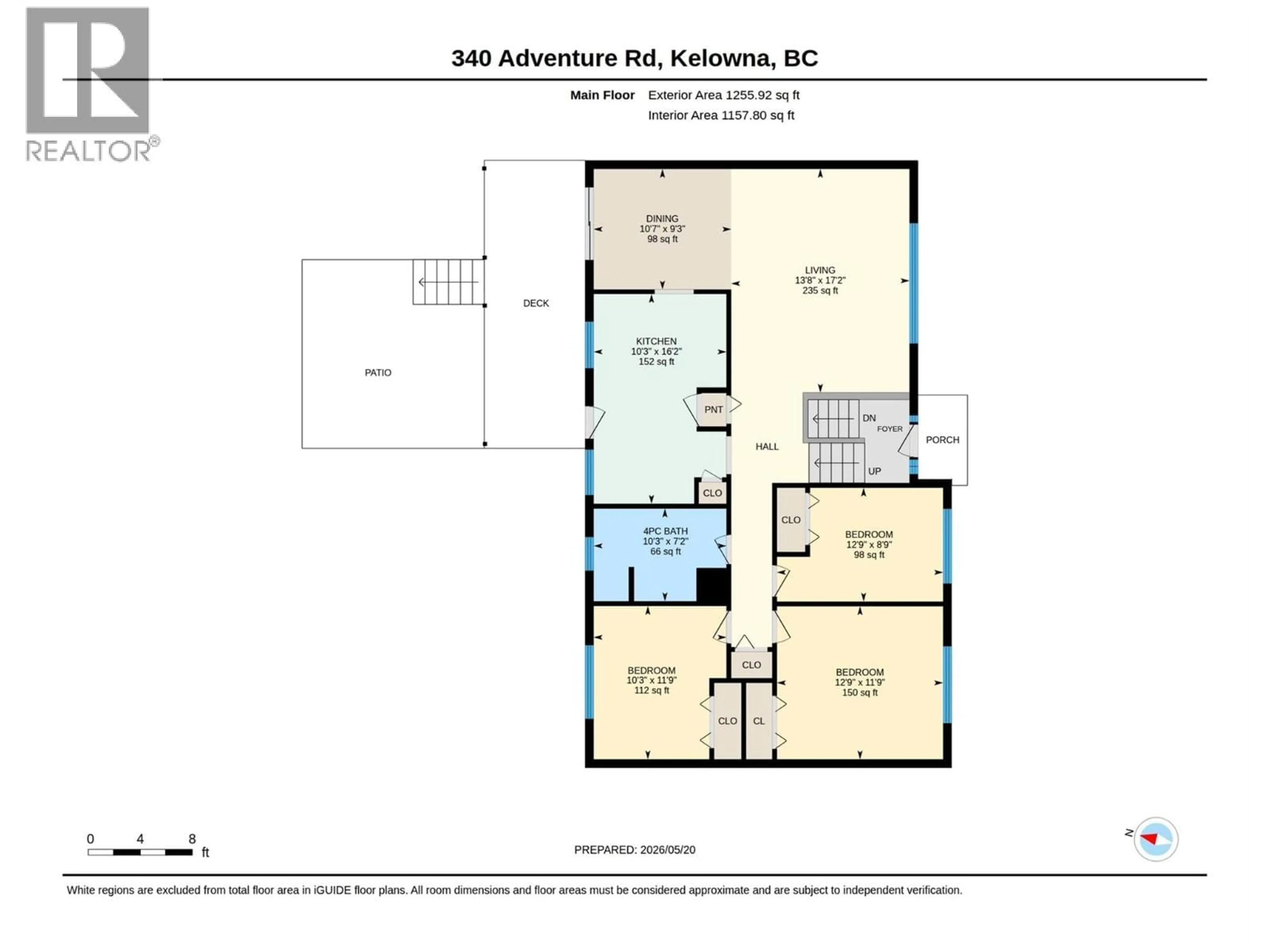 Floor plan for 340 ADVENTURE ROAD, Kelowna British Columbia V1X1N4