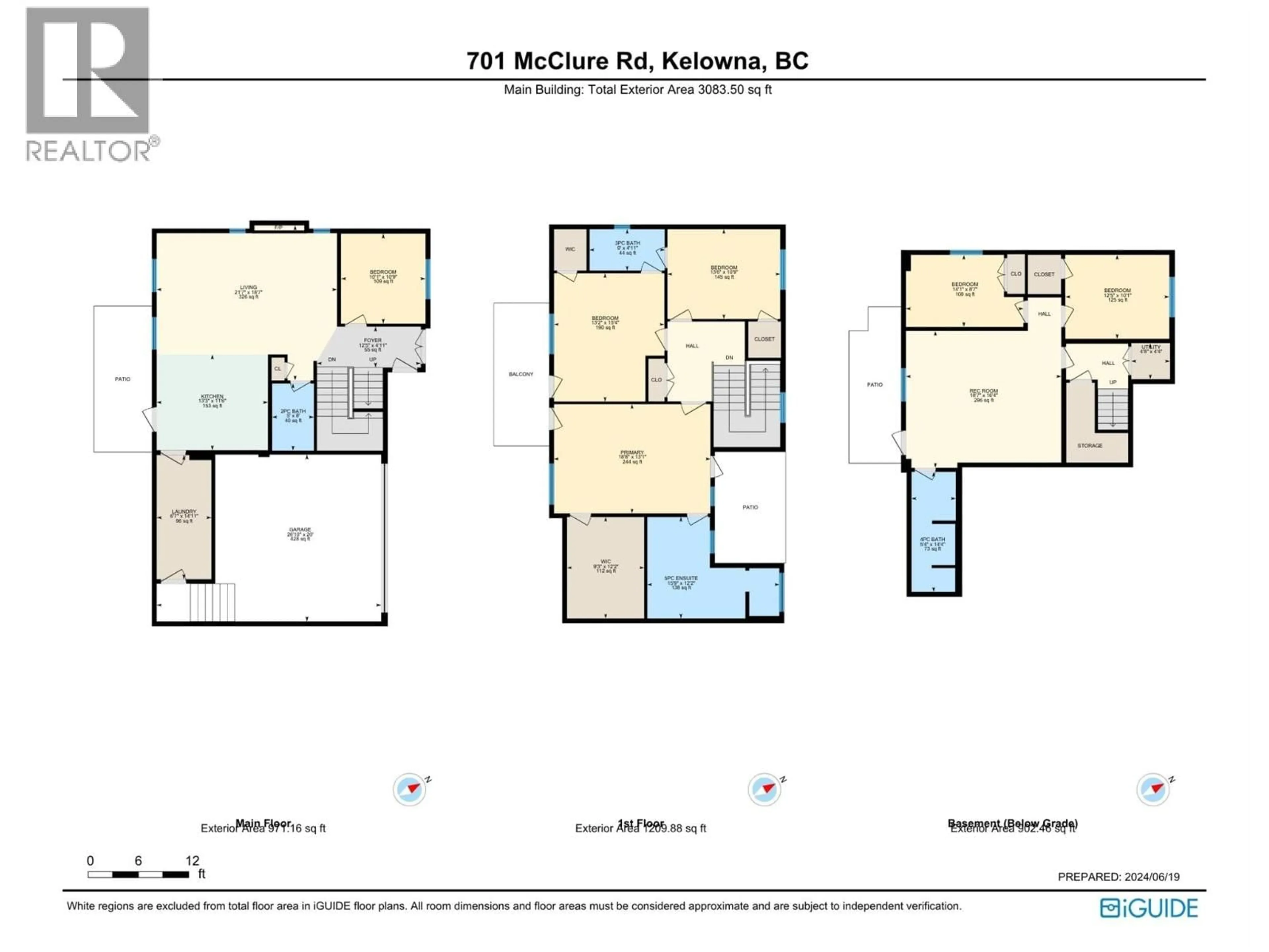 Floor plan for 701 MCCLURE ROAD, Kelowna British Columbia V1W1M2