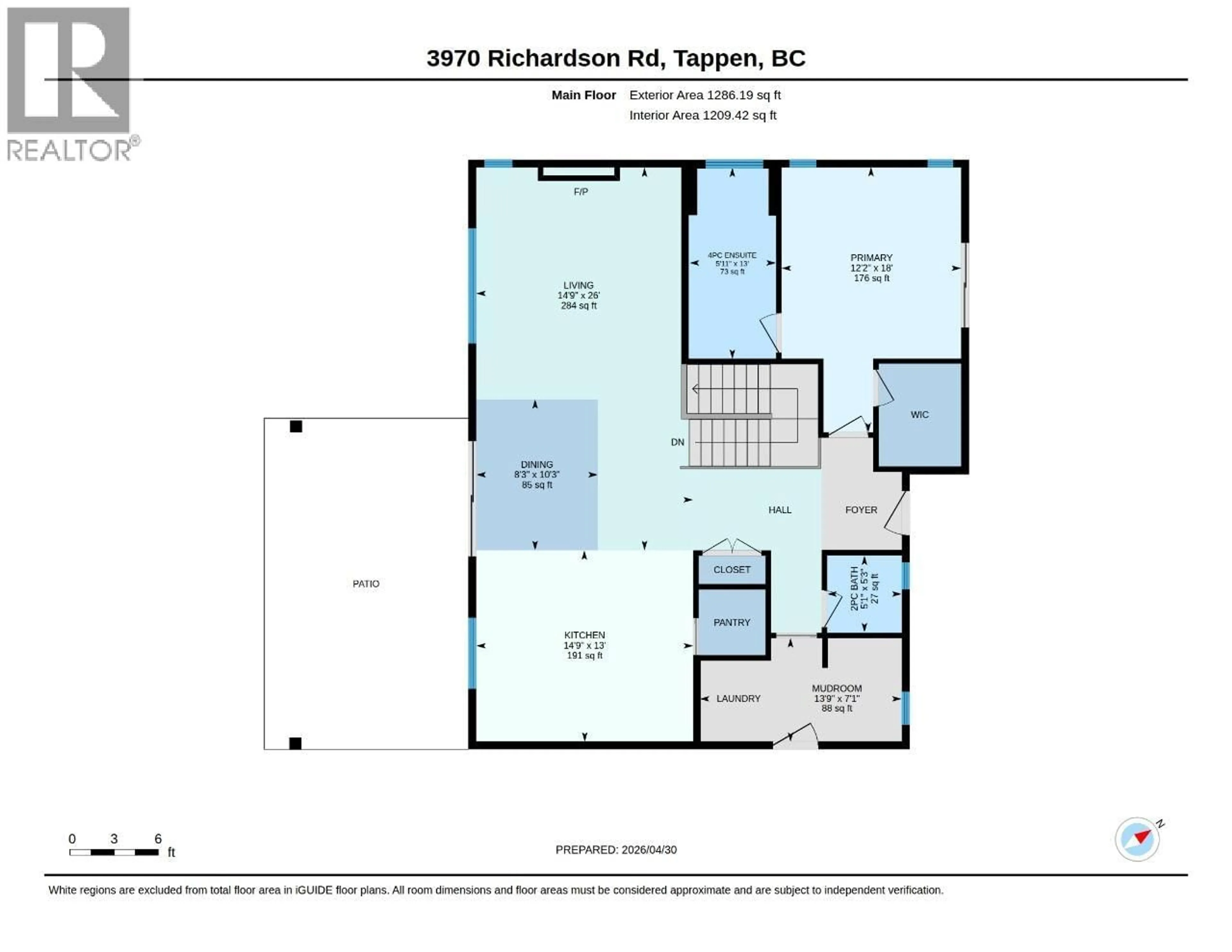 Floor plan for 3970 RICHARDSON ROAD, Tappen British Columbia V0E2X1