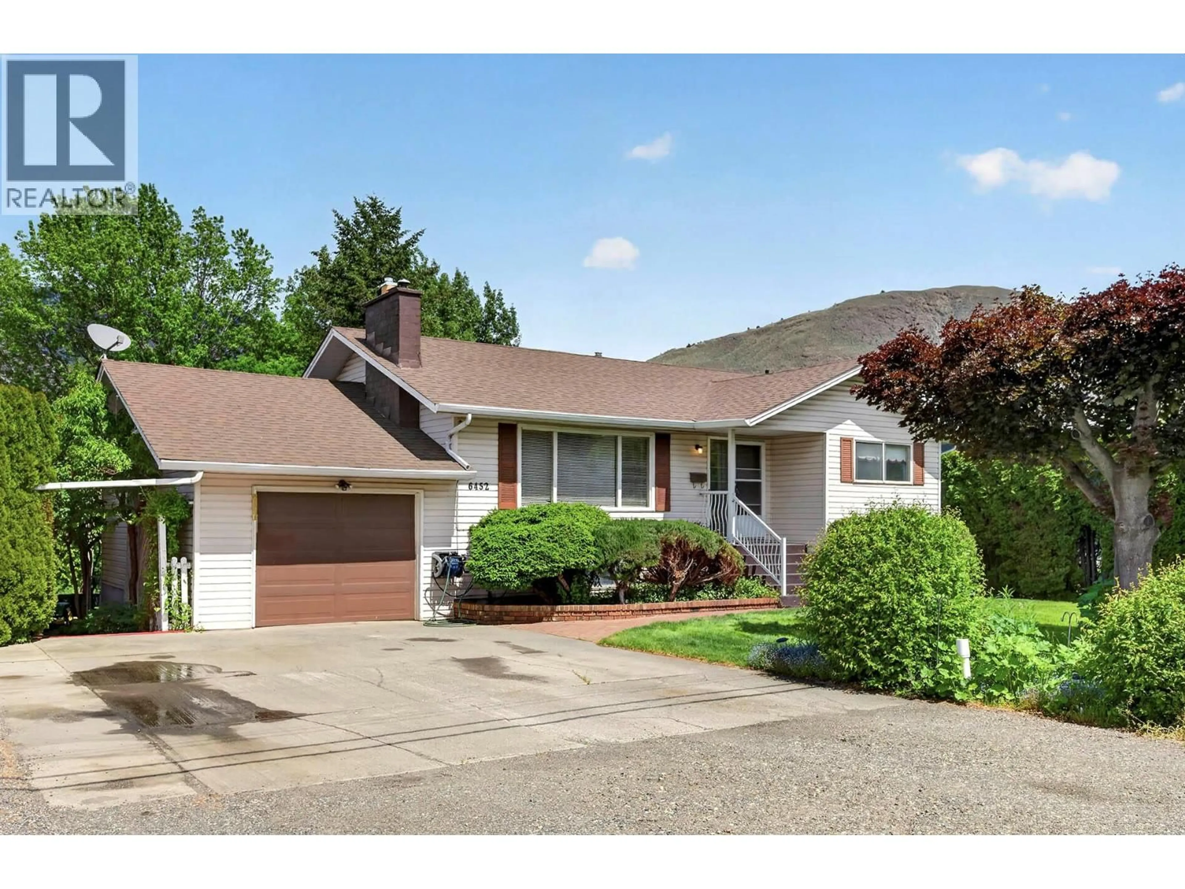 Home with vinyl exterior material, street for 6452 FURRER ROAD, Kamloops British Columbia V2C4V6