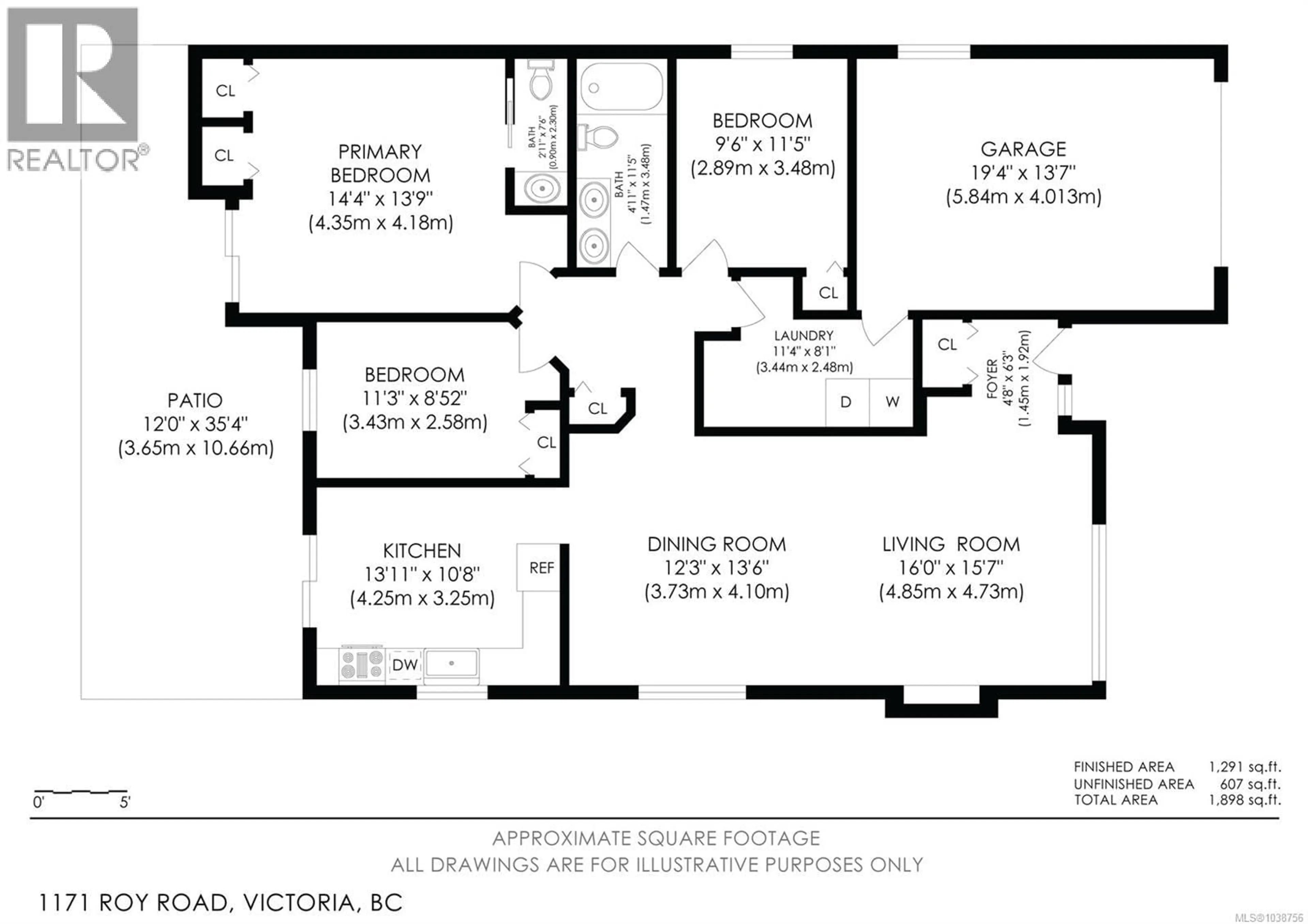 Floor plan for 1171 ROY ROAD, Saanich British Columbia V8Z2X5