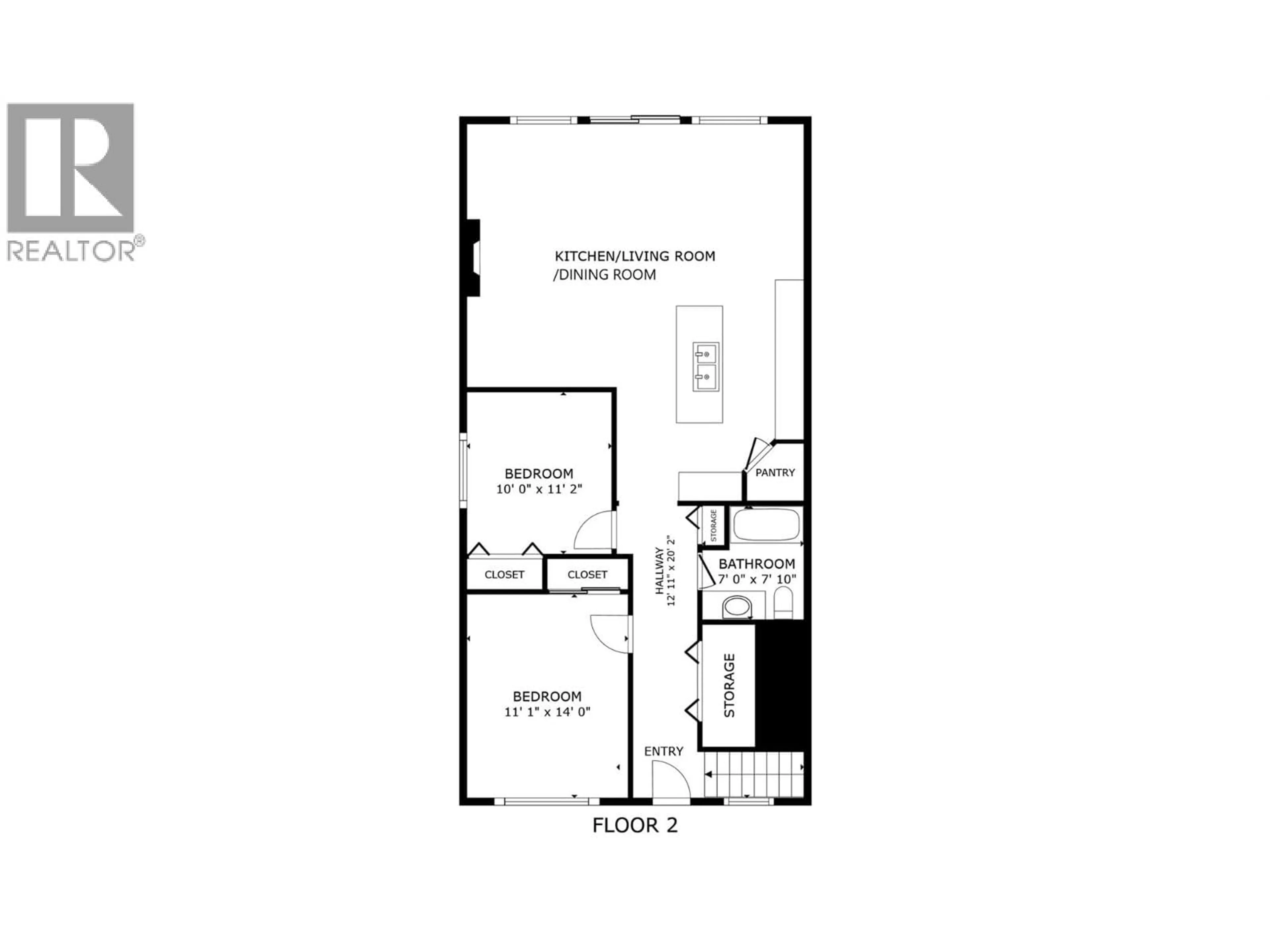 Floor plan for 118 - 4868 RIVERVIEW DRIVE, Edgewater British Columbia V0A1E0