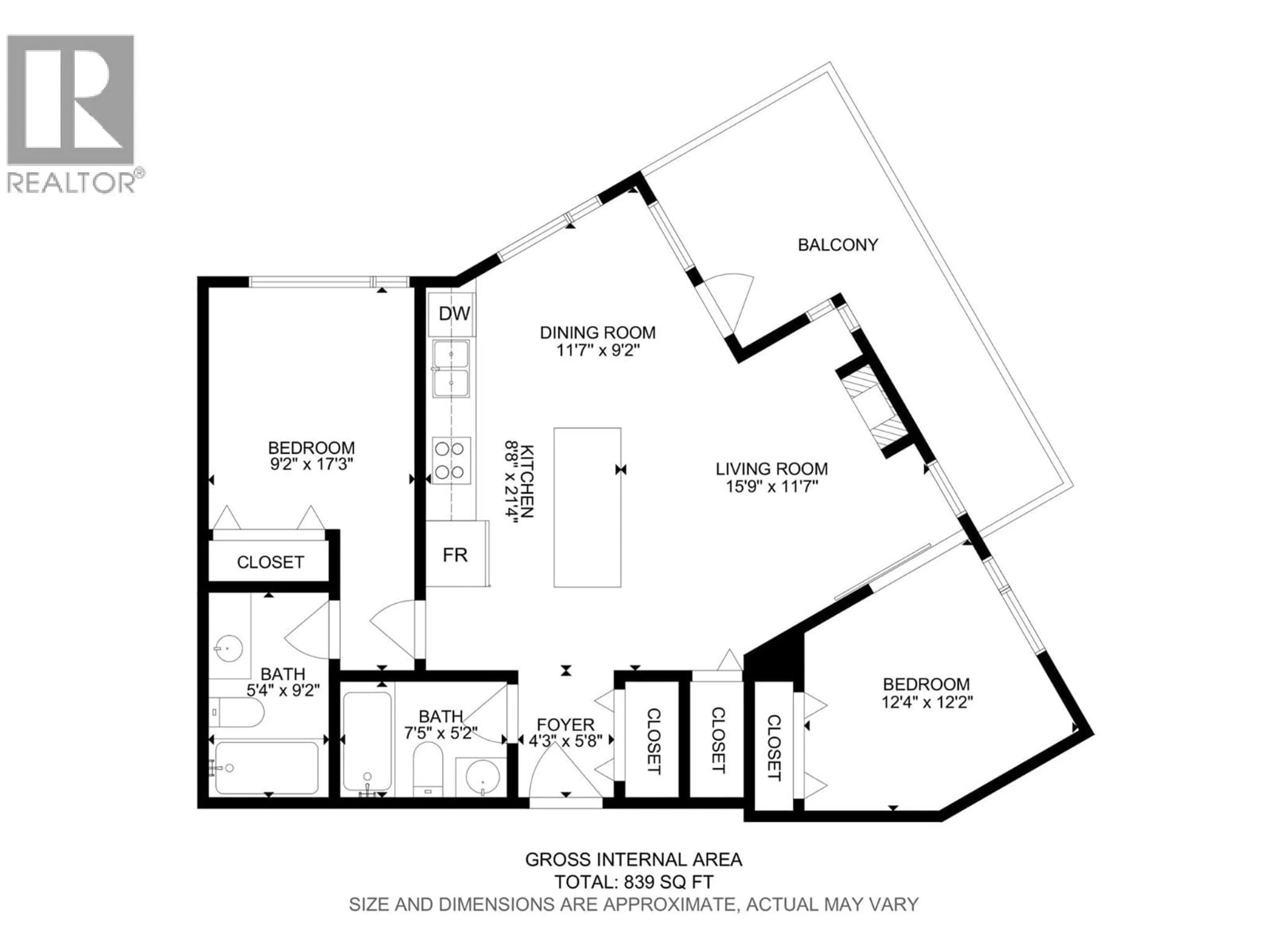 Floor plan for 2404 - 1030 TALASA WAY, Kamloops British Columbia V2H0C3