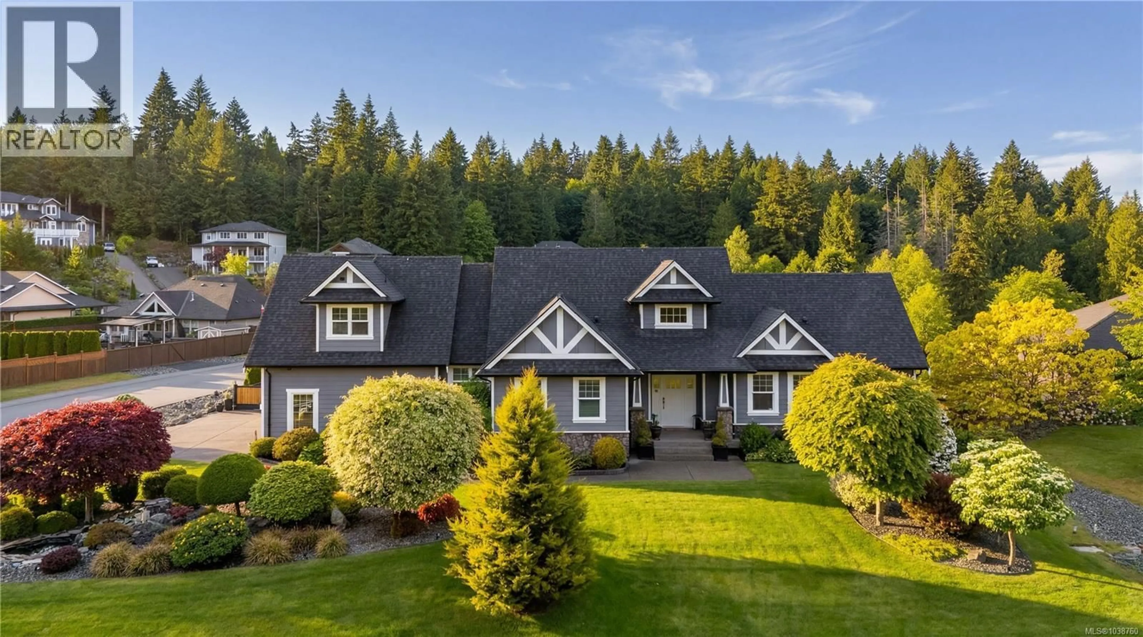 A pic from outside/outdoor area/front of a property/back of a property/a pic from drone, unknown for 946 GILLESPIE PLACE, Mill Bay British Columbia V8H1H6
