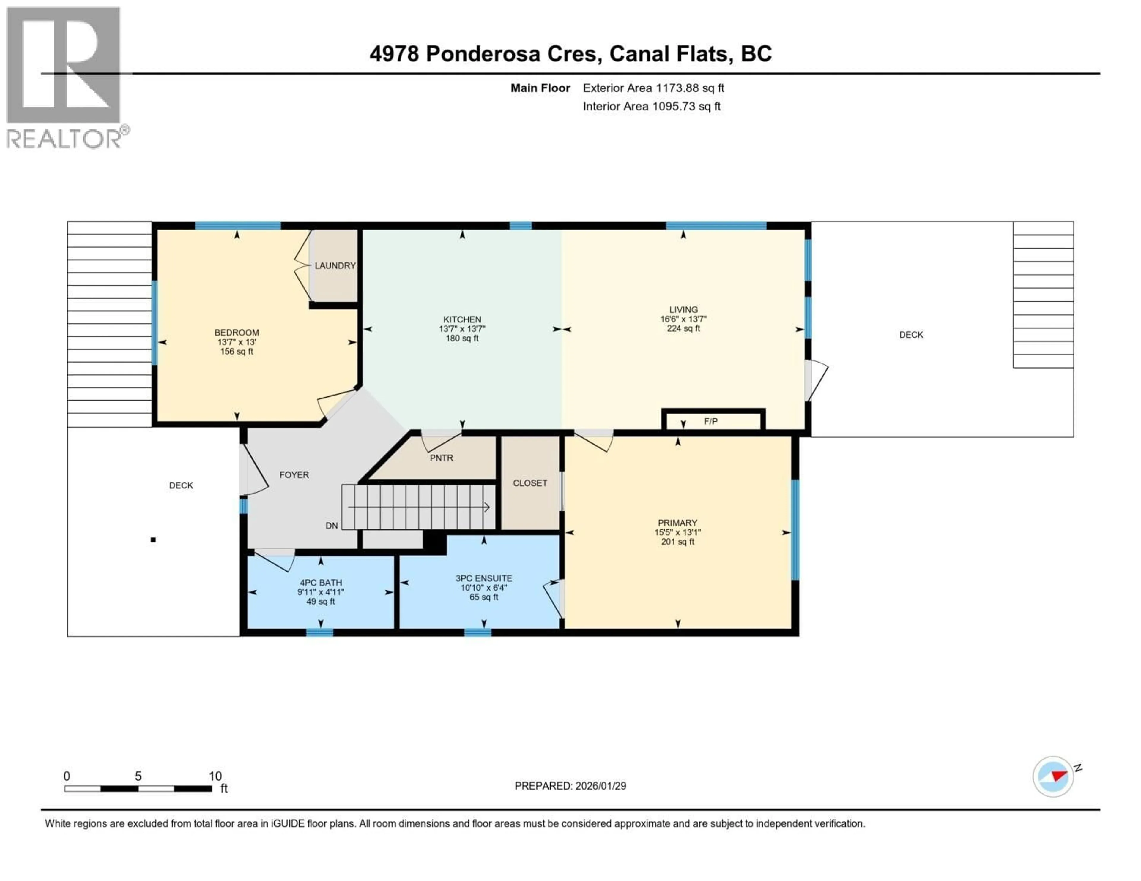 Floor plan for 4978 PONDEROSA CRESCENT, Canal Flats British Columbia V0B1B0