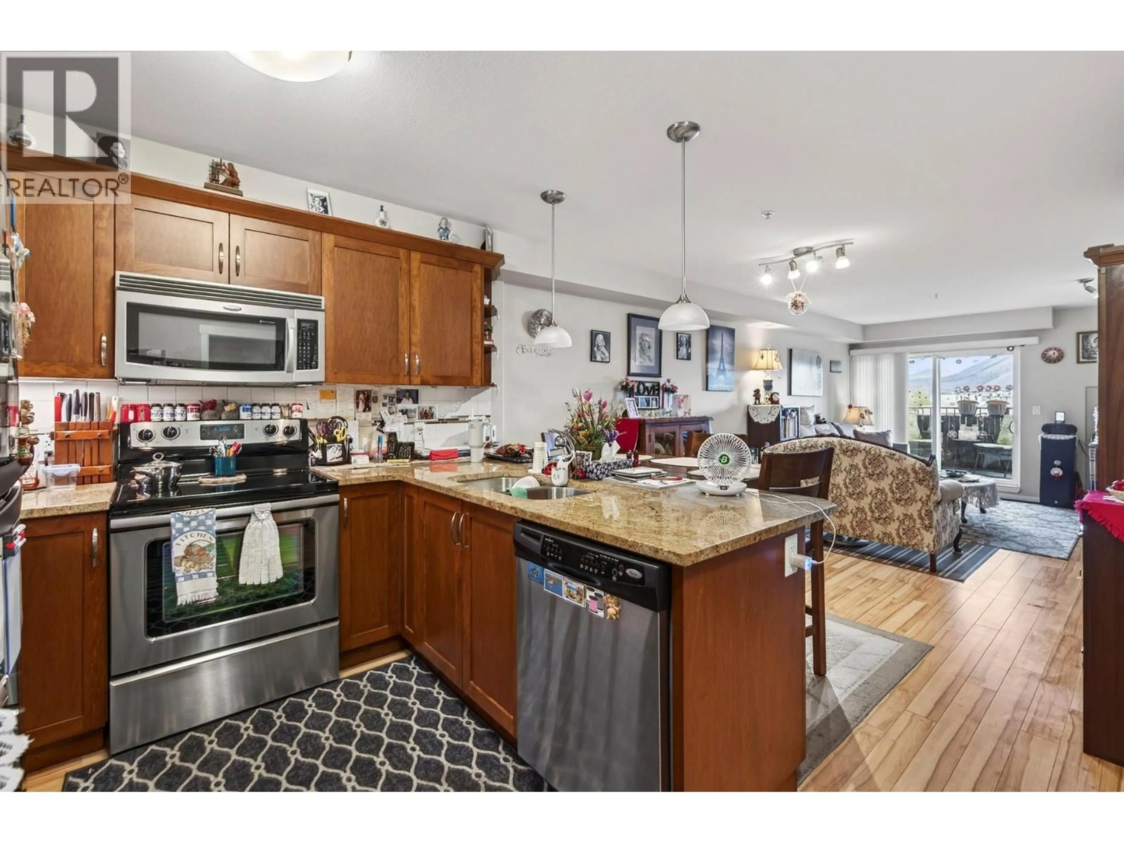 Open concept kitchen, unknown for 328 - 689 TRANQUILLE ROAD, Kamloops British Columbia V2B0C7