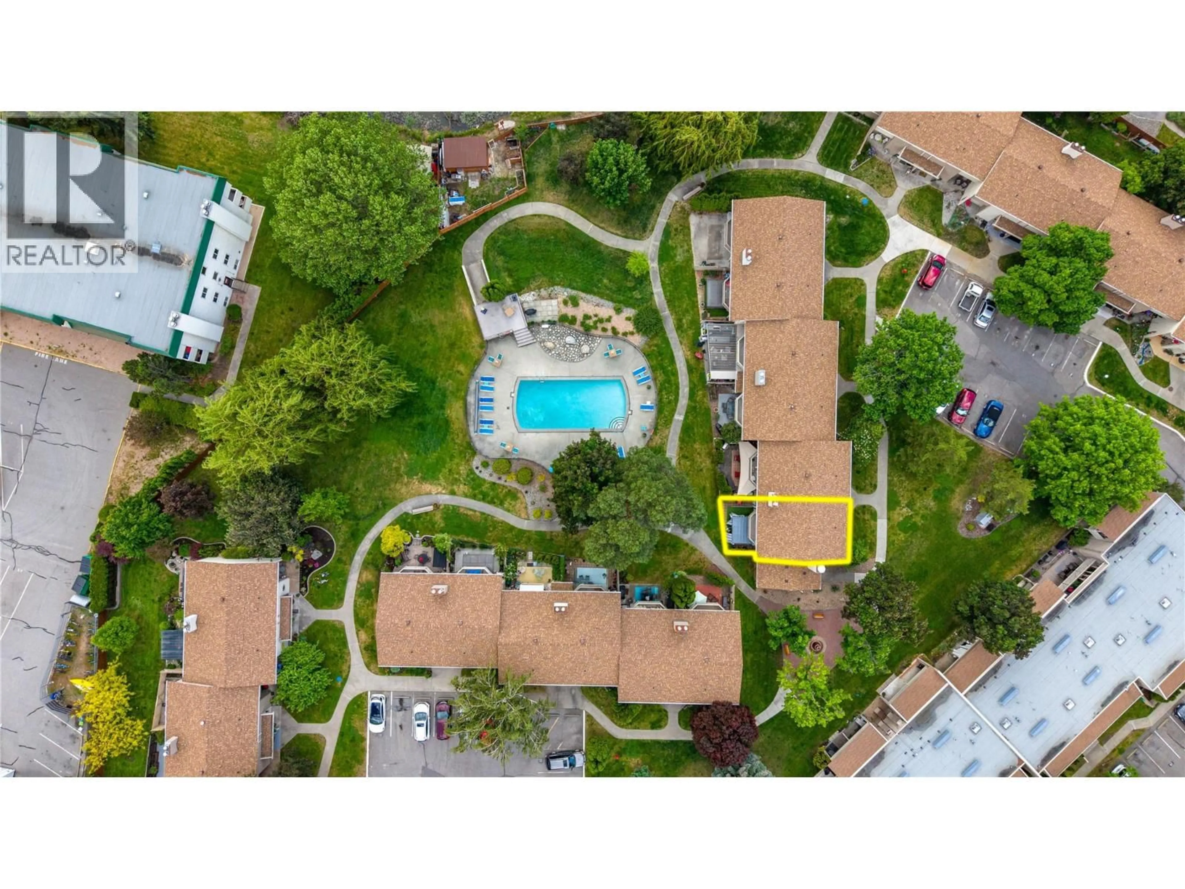 A pic from outside/outdoor area/front of a property/back of a property/a pic from drone, unknown for 13 - 310 YORKTON AVENUE, Penticton British Columbia V2A6Z8