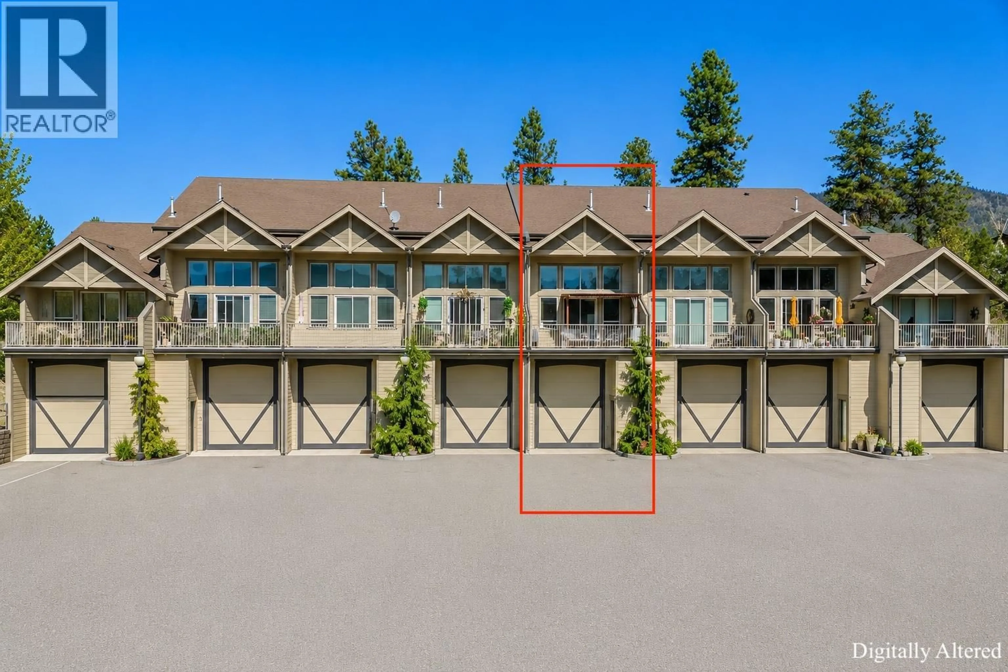 A pic from outside/outdoor area/front of a property/back of a property/a pic from drone, water/lake/river/ocean view for 5 - 3359 COUGAR ROAD, West Kelowna British Columbia V4T3G1