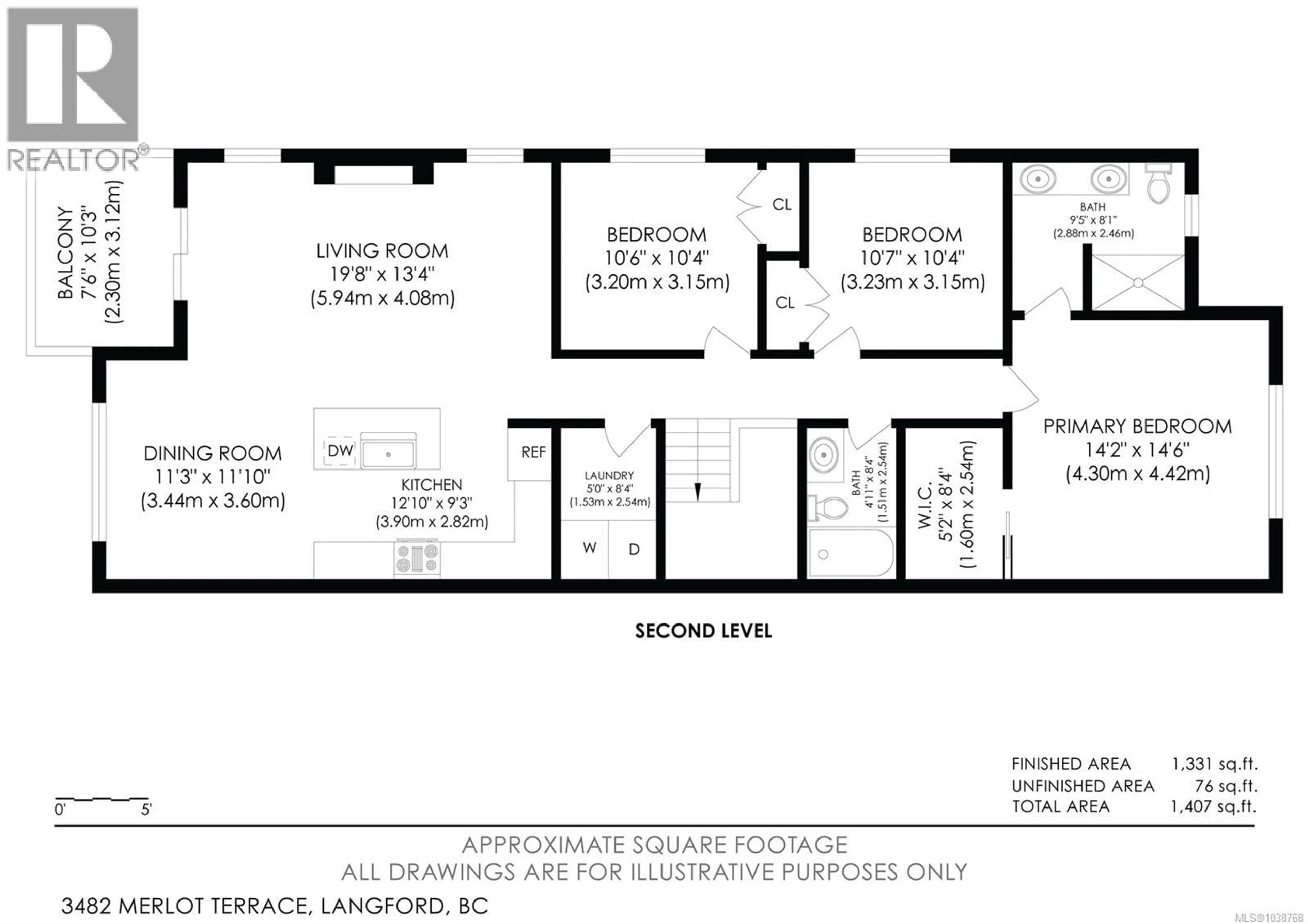 Floor plan for 3482 MERLOT TERRACE, Langford British Columbia V9C0W1