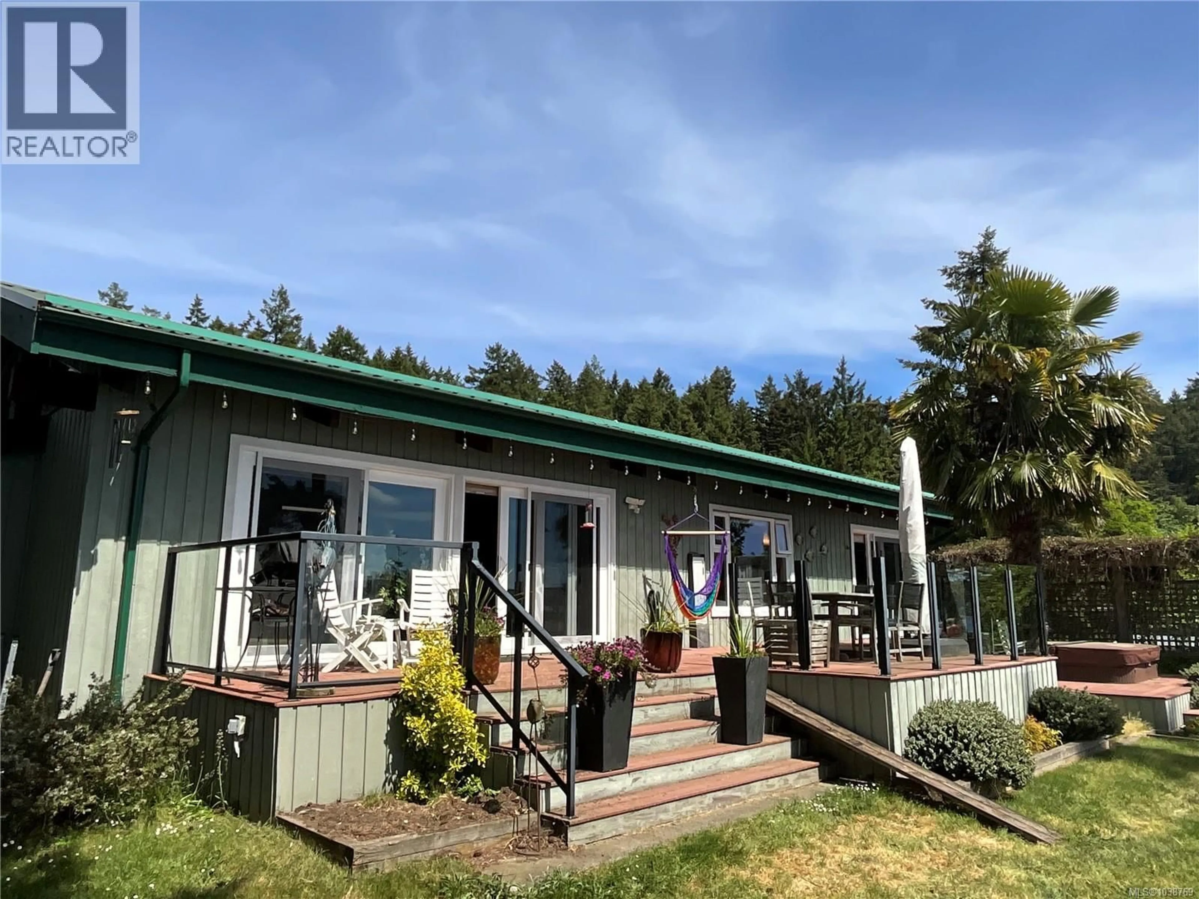 A pic from outside/outdoor area/front of a property/back of a property/a pic from drone, unknown for 2495 SPRING BEACH DRIVE, Gabriola Island British Columbia V0R1X7