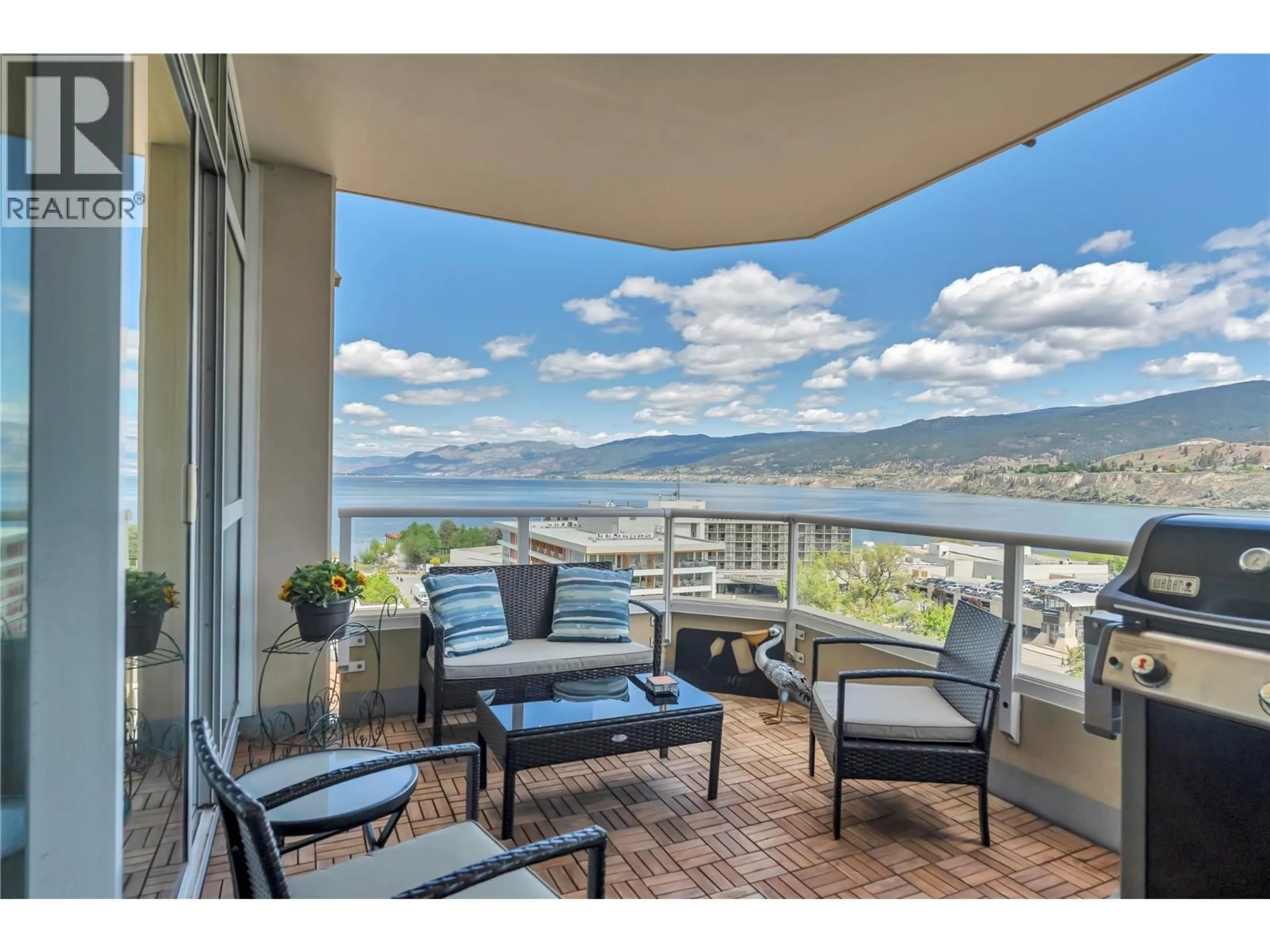 Patio, water/lake/river/ocean view for 1103 - 75 MARTIN STREET, Penticton British Columbia V2A9C8