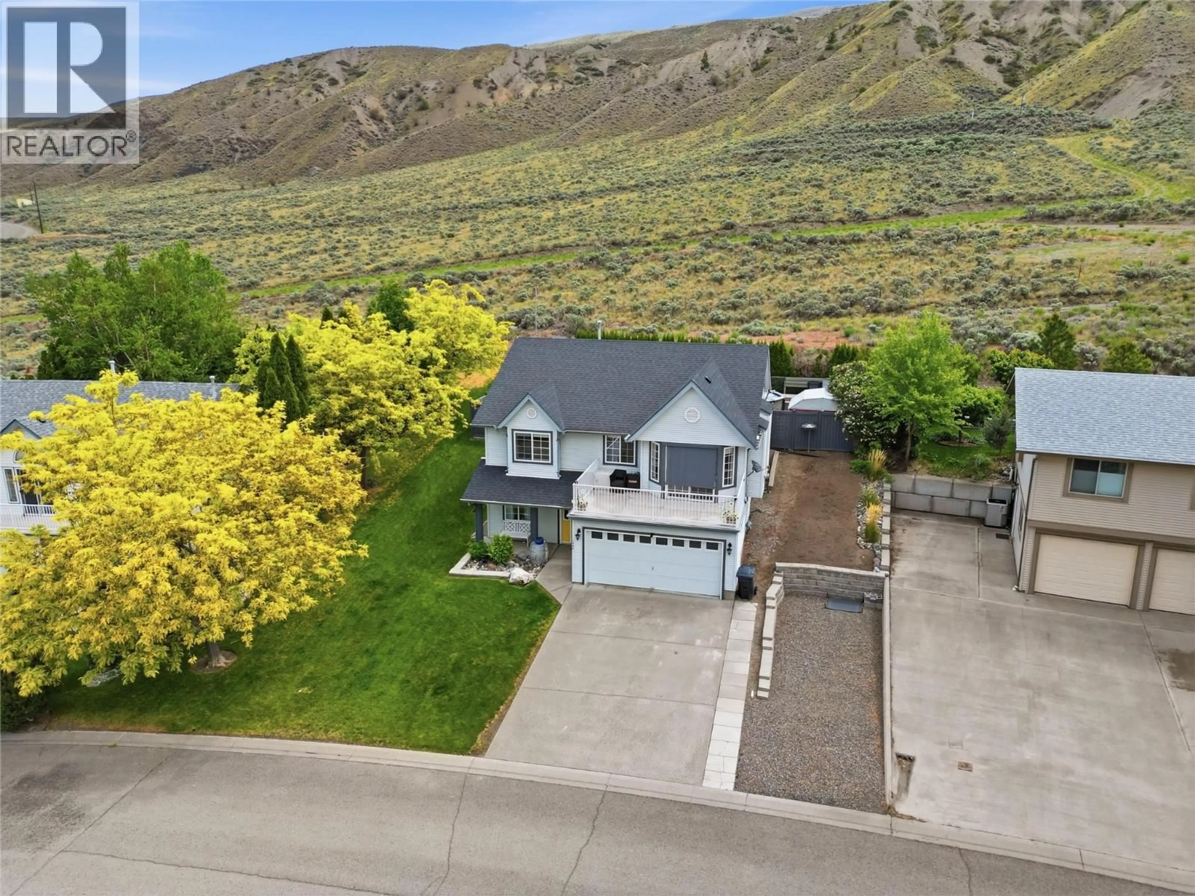 A pic from outside/outdoor area/front of a property/back of a property/a pic from drone, mountain view for 1229 VISTA HEIGHTS DRIVE, Ashcroft British Columbia V0K1A0