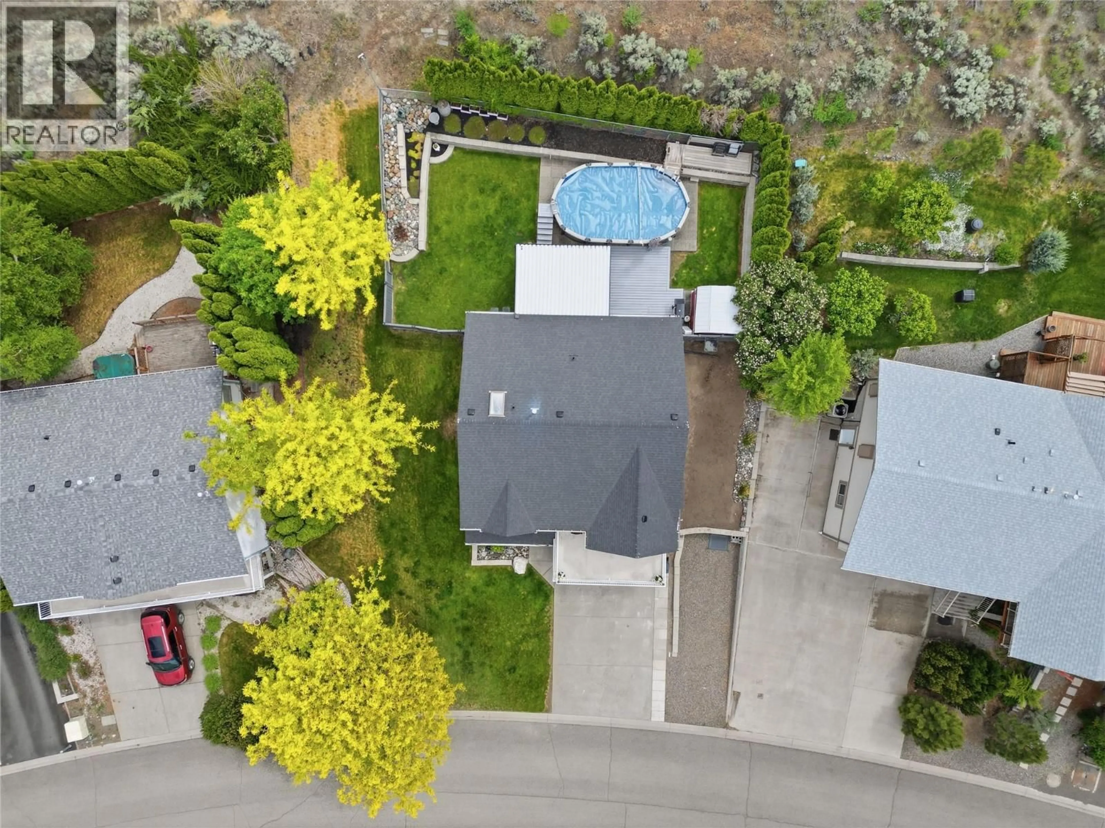 A pic from outside/outdoor area/front of a property/back of a property/a pic from drone, street for 1229 VISTA HEIGHTS DRIVE, Ashcroft British Columbia V0K1A0