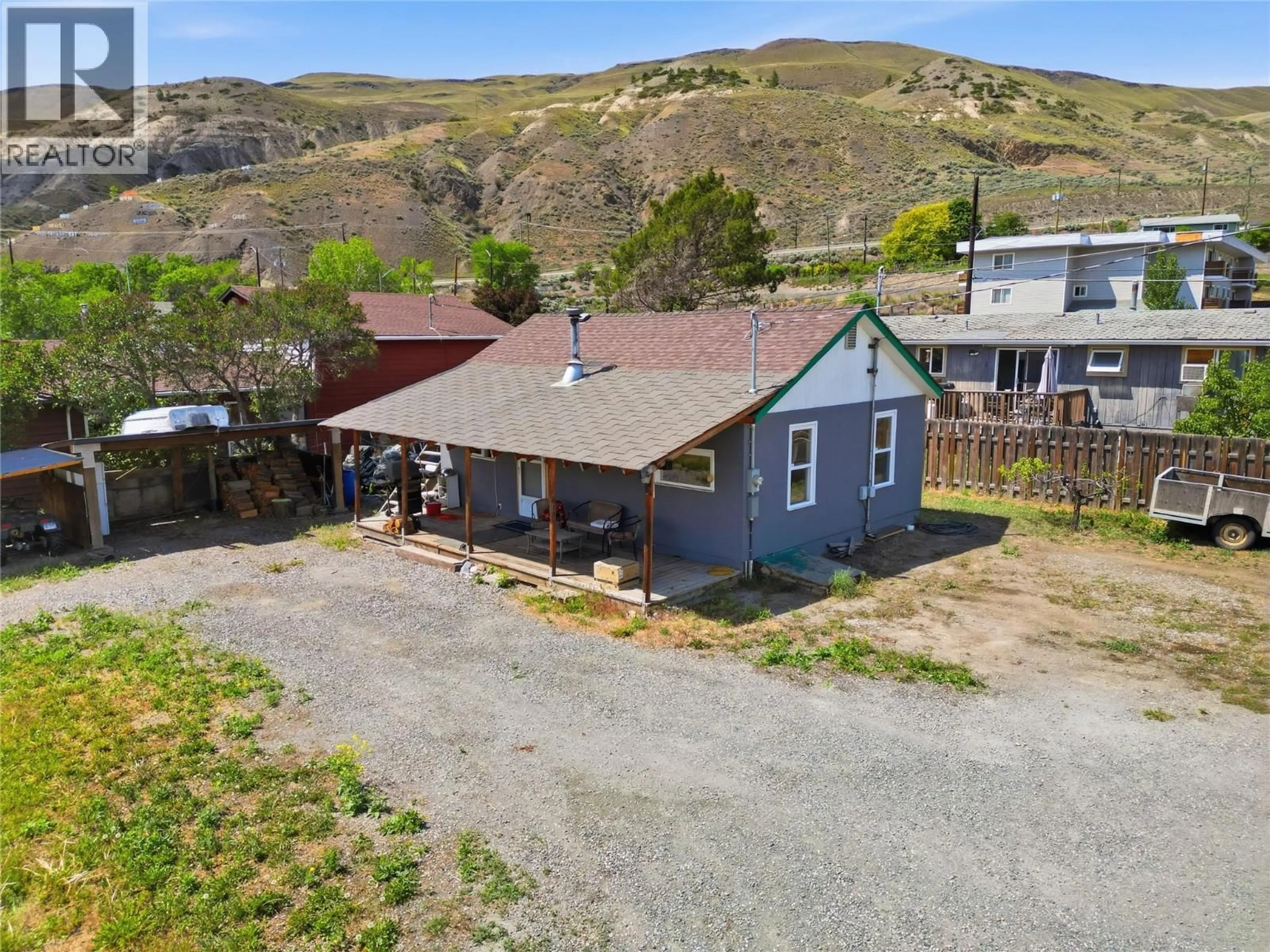 A pic from outside/outdoor area/front of a property/back of a property/a pic from drone, unknown for 415 TINGLEY STREET, Ashcroft British Columbia V0K1A0