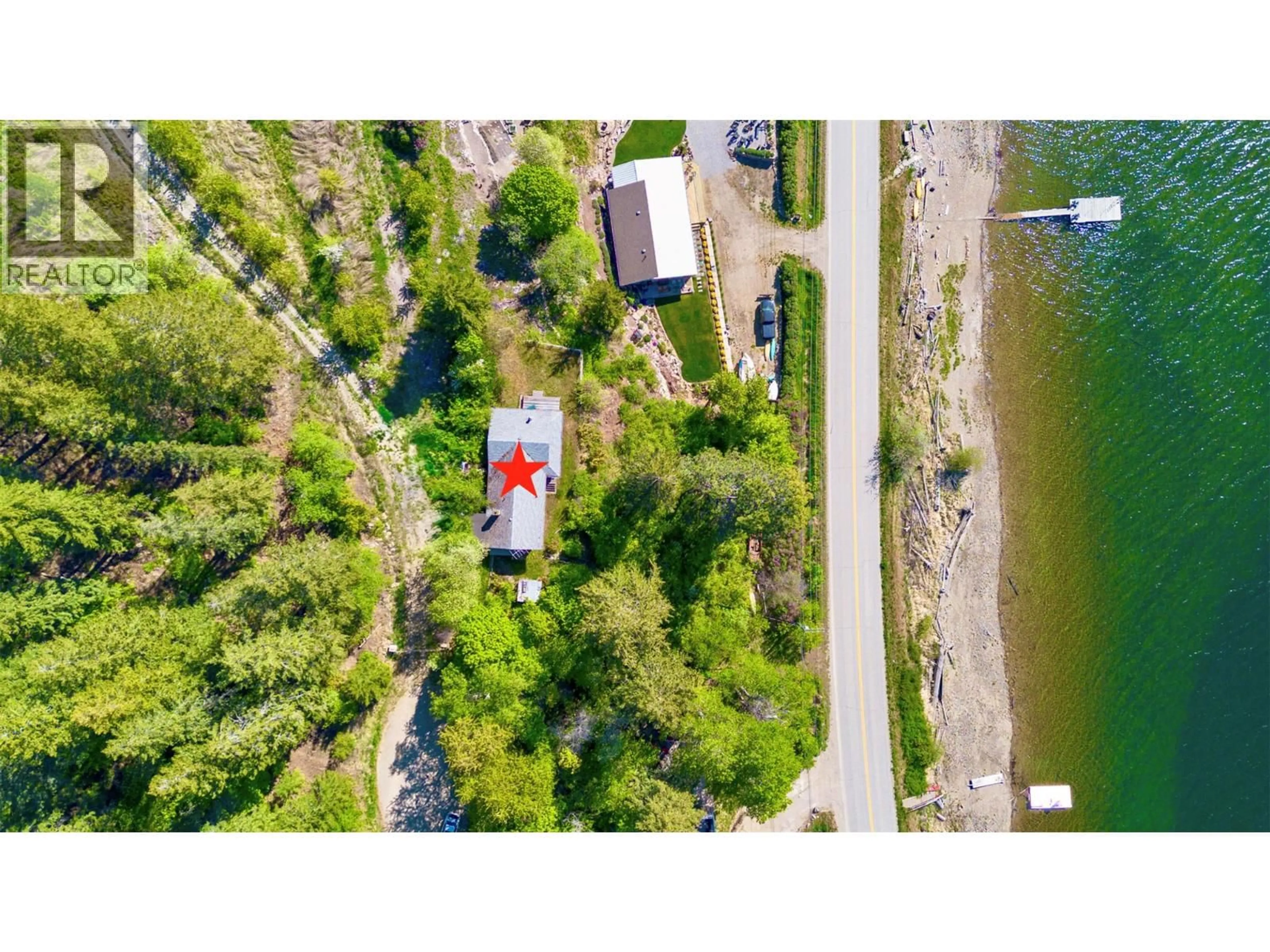 A pic from outside/outdoor area/front of a property/back of a property/a pic from drone, water/lake/river/ocean view for 3035 SQUILAX-ANGLEMONT ROAD, Lee Creek British Columbia V0E1M4
