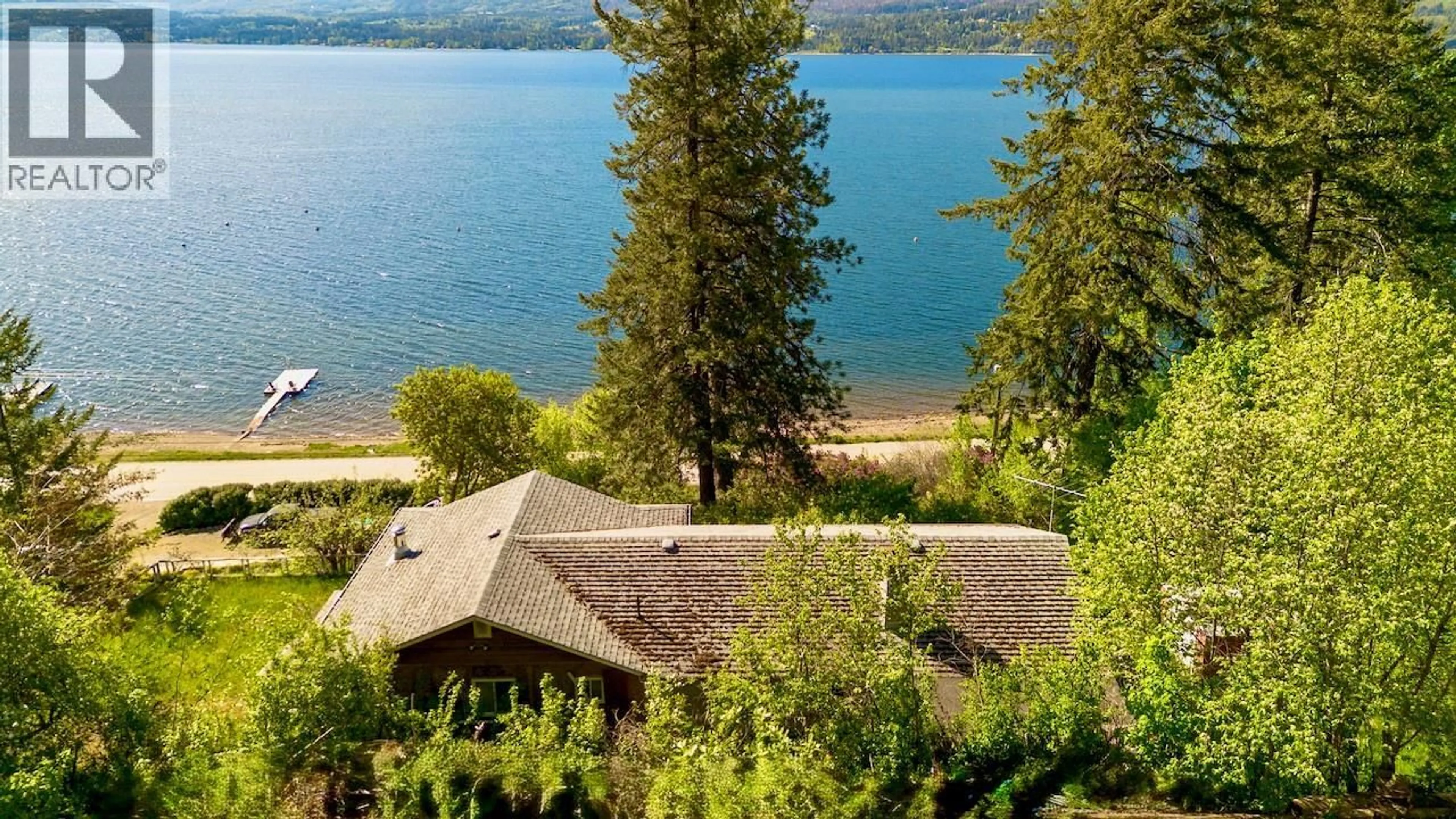 A pic from outside/outdoor area/front of a property/back of a property/a pic from drone, water/lake/river/ocean view for 3035 SQUILAX-ANGLEMONT ROAD, Lee Creek British Columbia V0E1M4