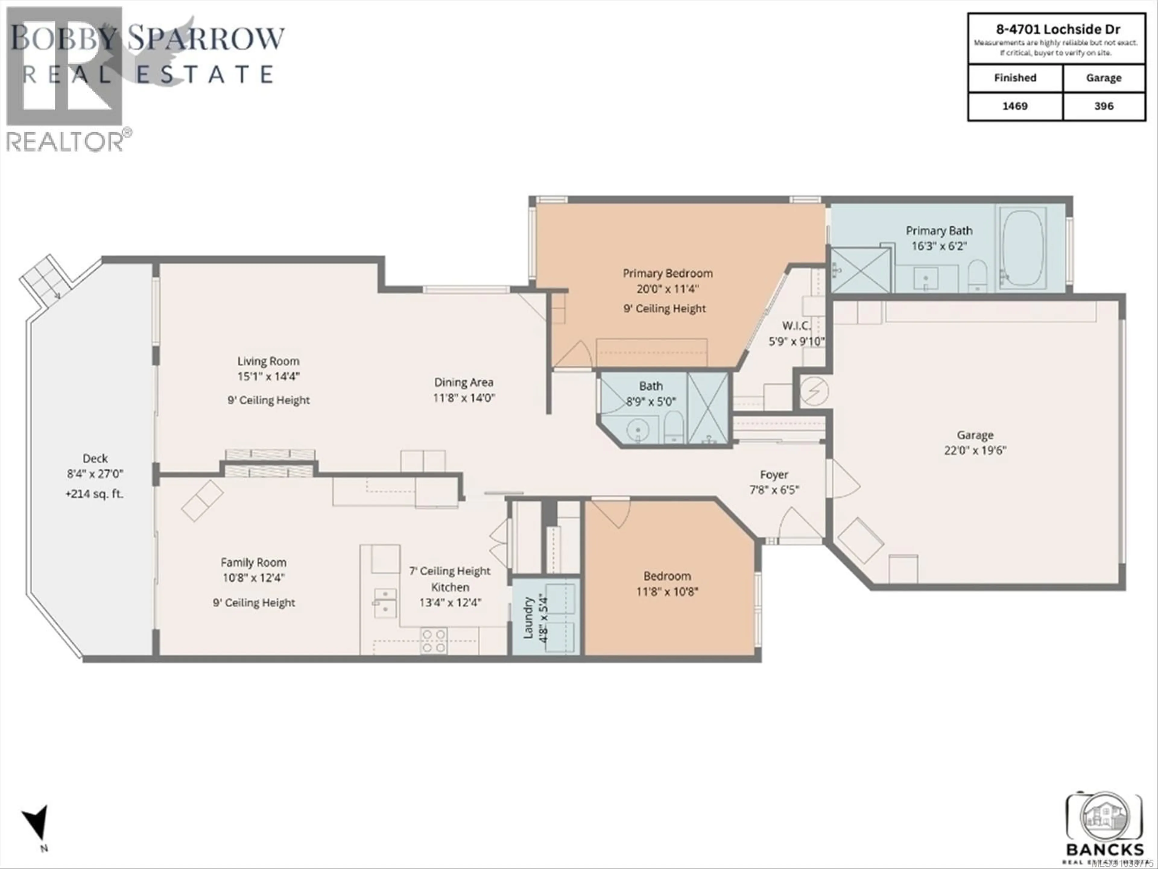 Floor plan for 8 - 4701 LOCHSIDE DRIVE, Saanich British Columbia V8Y3E2