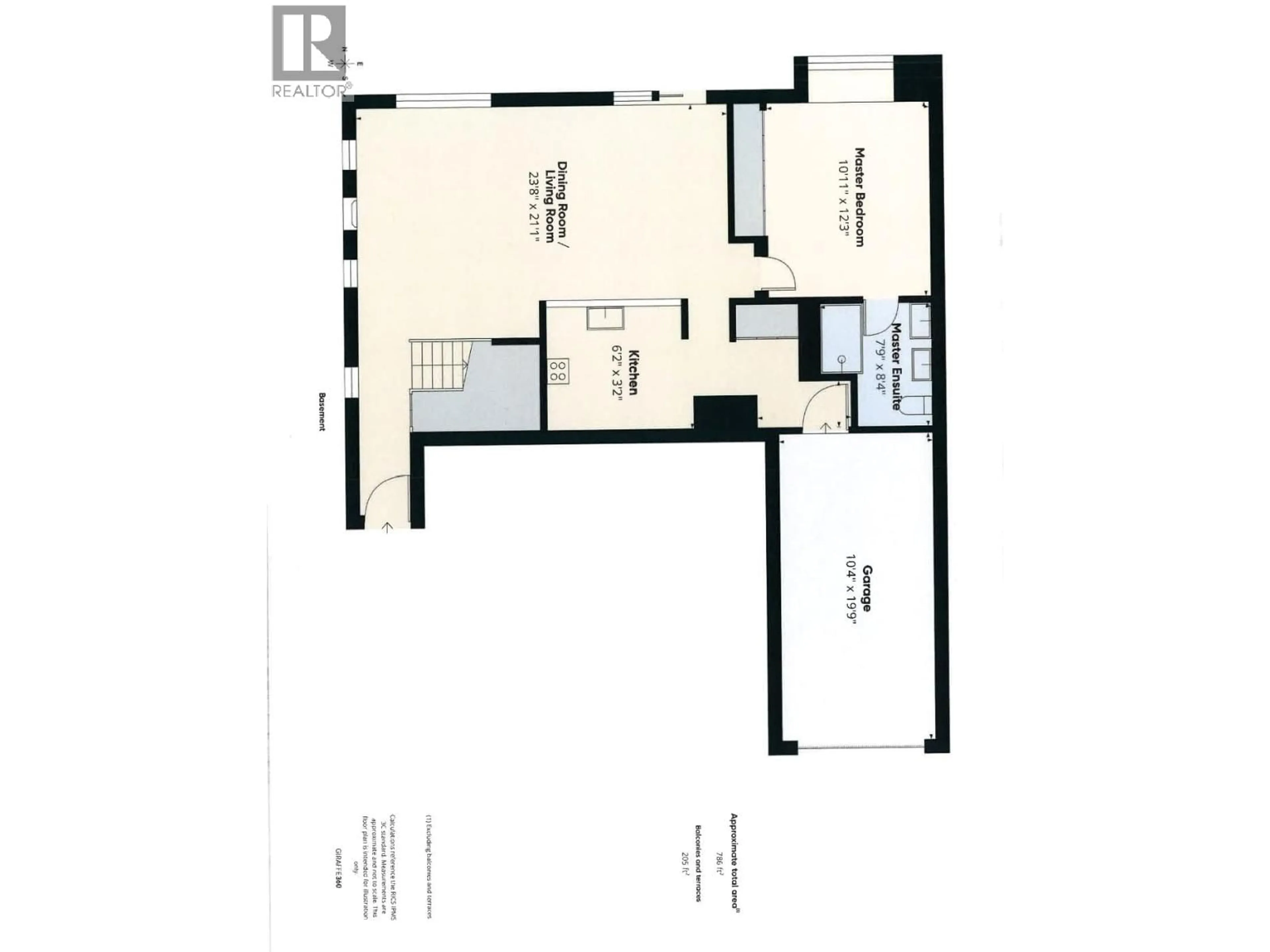 Floor plan for 6 - 7600 COTTONWOOD DRIVE, Osoyoos British Columbia V0H1V3