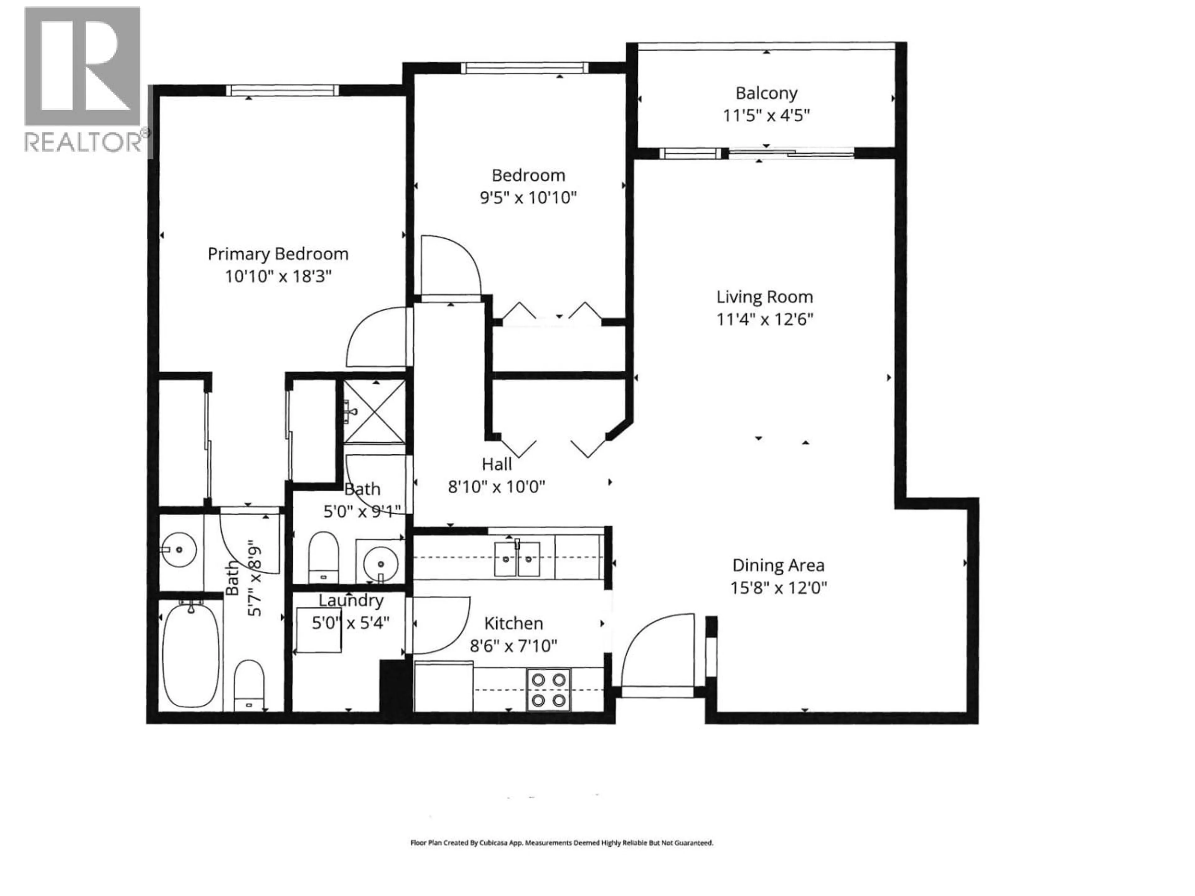 Floor plan for 310 - 650 3 STREET SOUTHWEST, Salmon Arm British Columbia V1E1P6